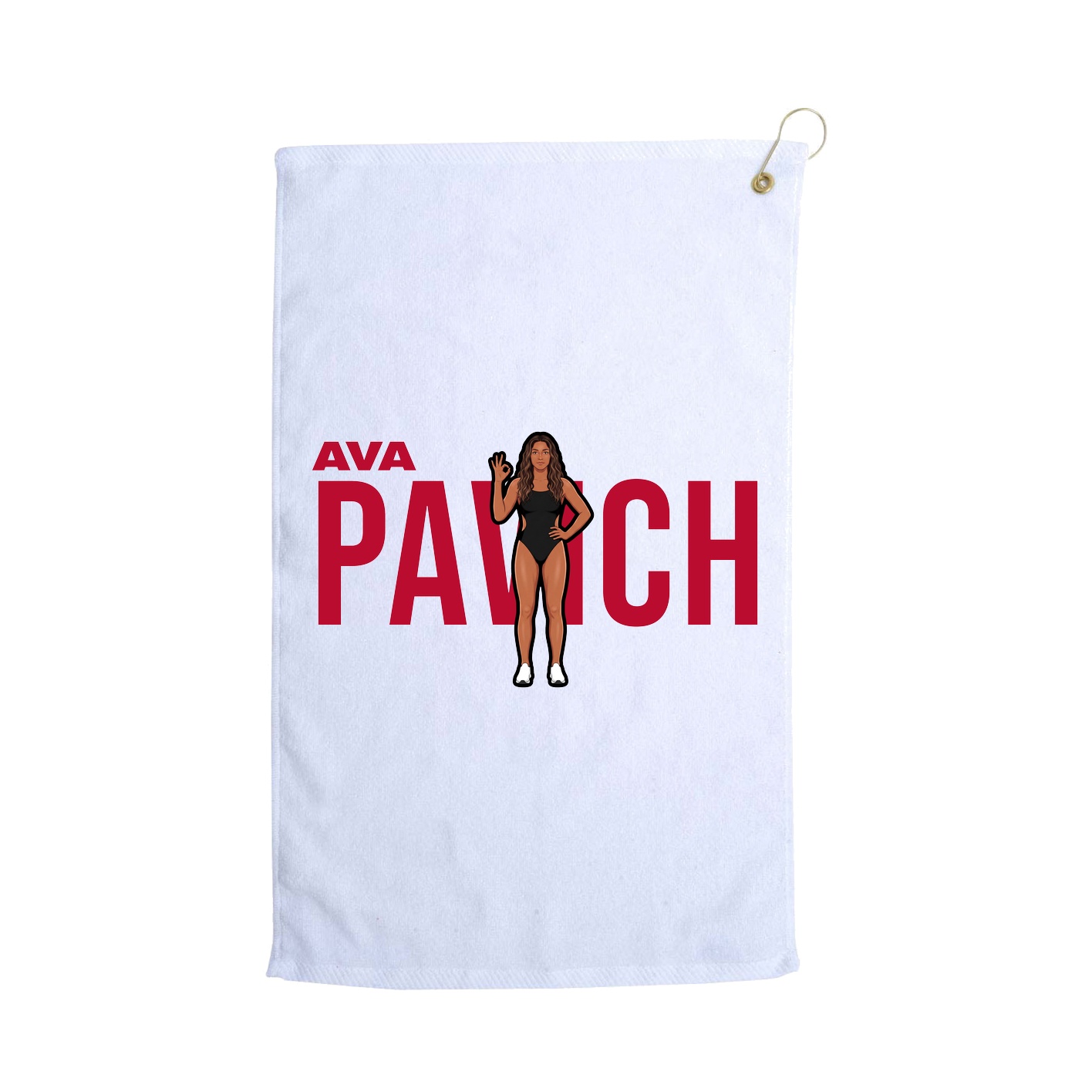 Golf Towel — Player Name in White