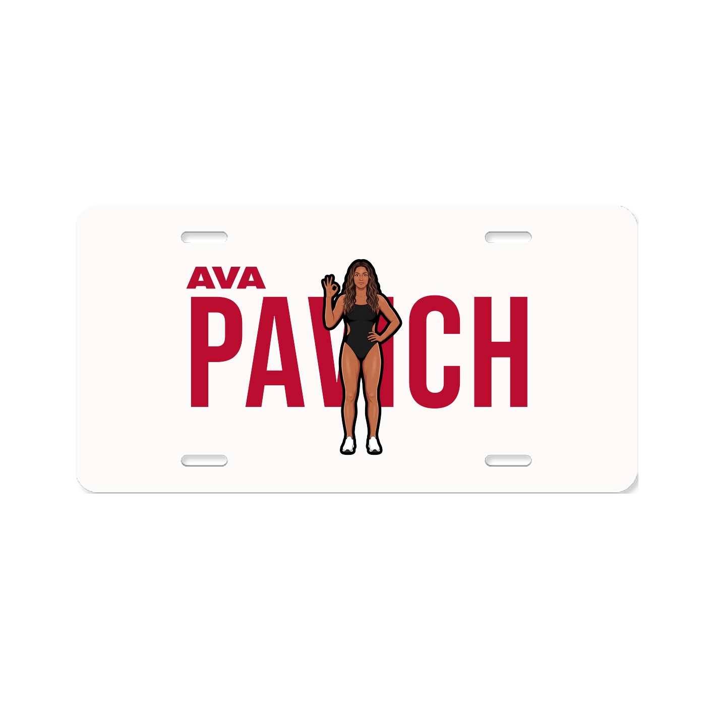 License Plate — Player Name in Classic