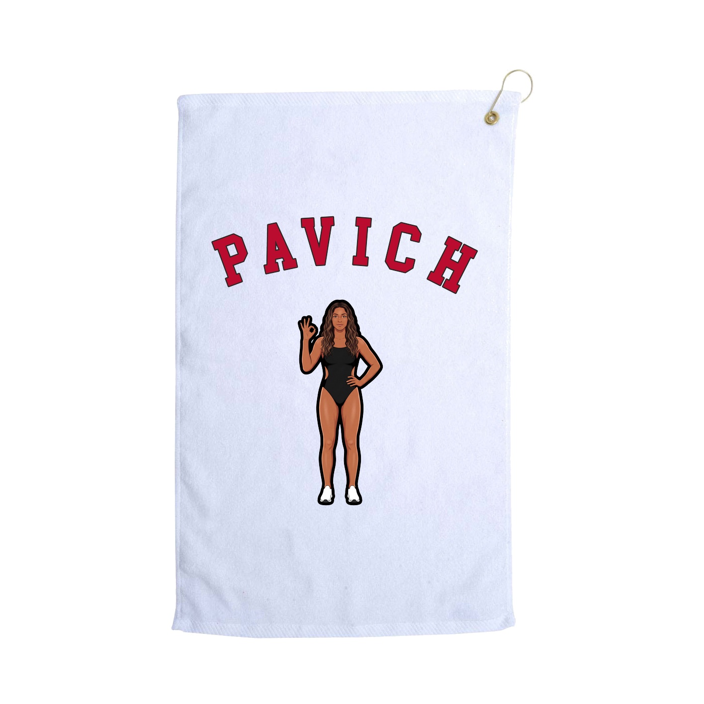 Golf Towel — Shirsey Arch in White
