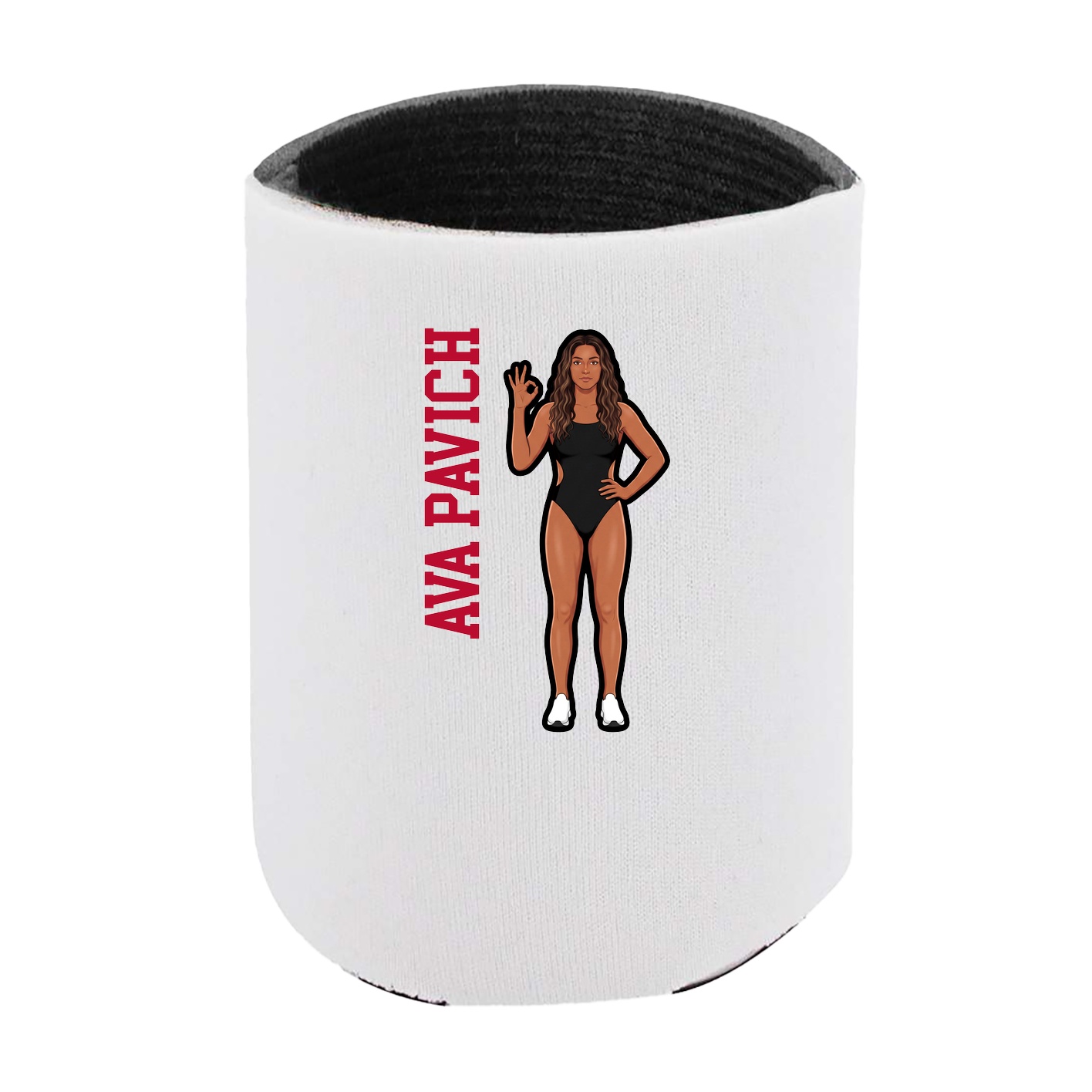 Can Holder — Name Vertical in White