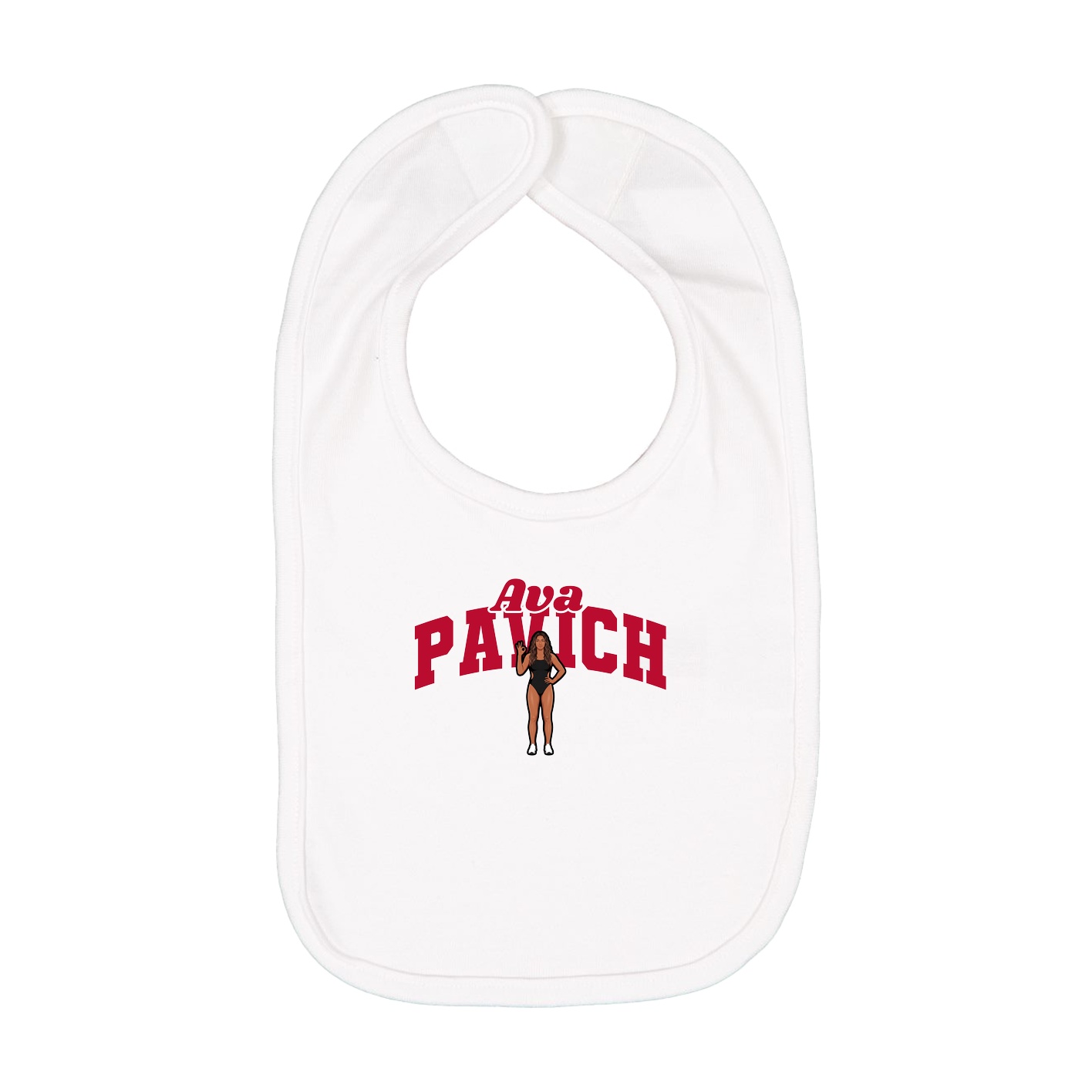 Infant Bib — Signature Arch in White