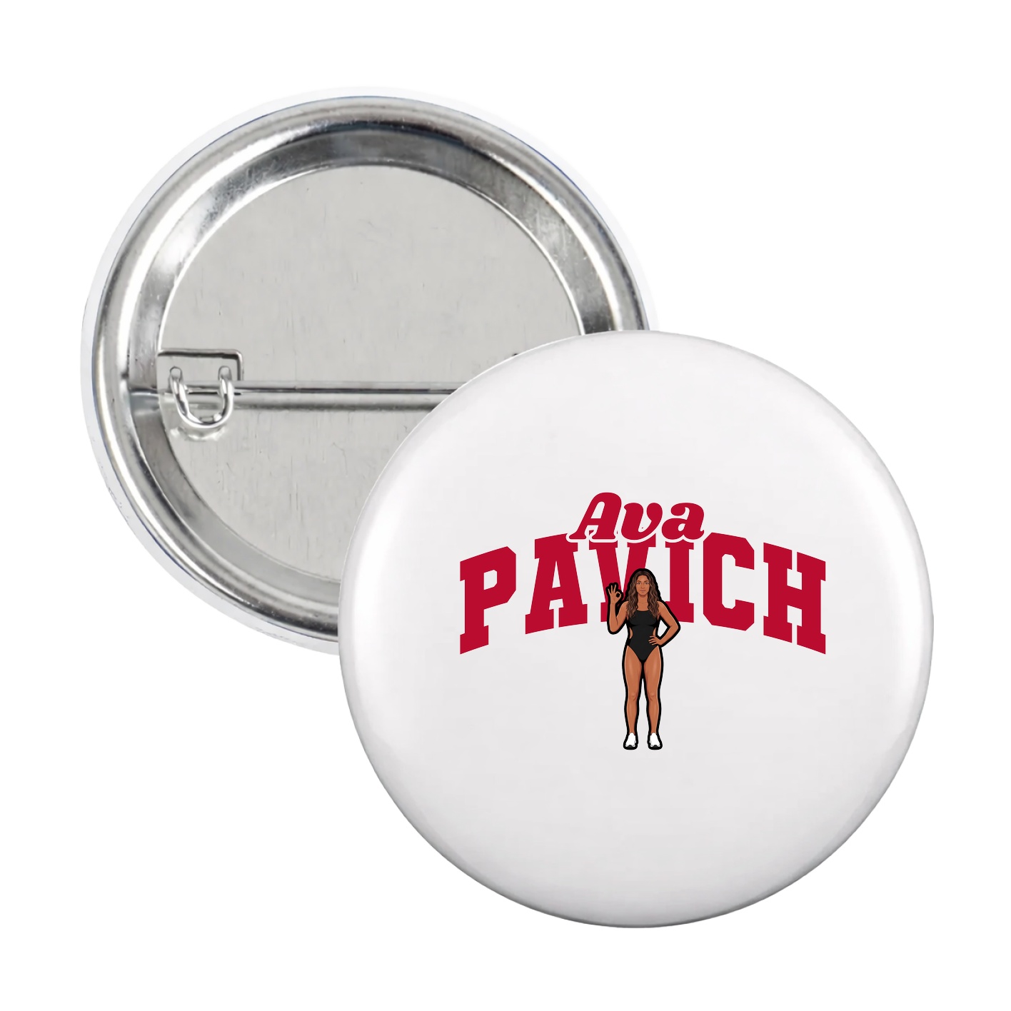 Game Day Button — Signature Arch in White