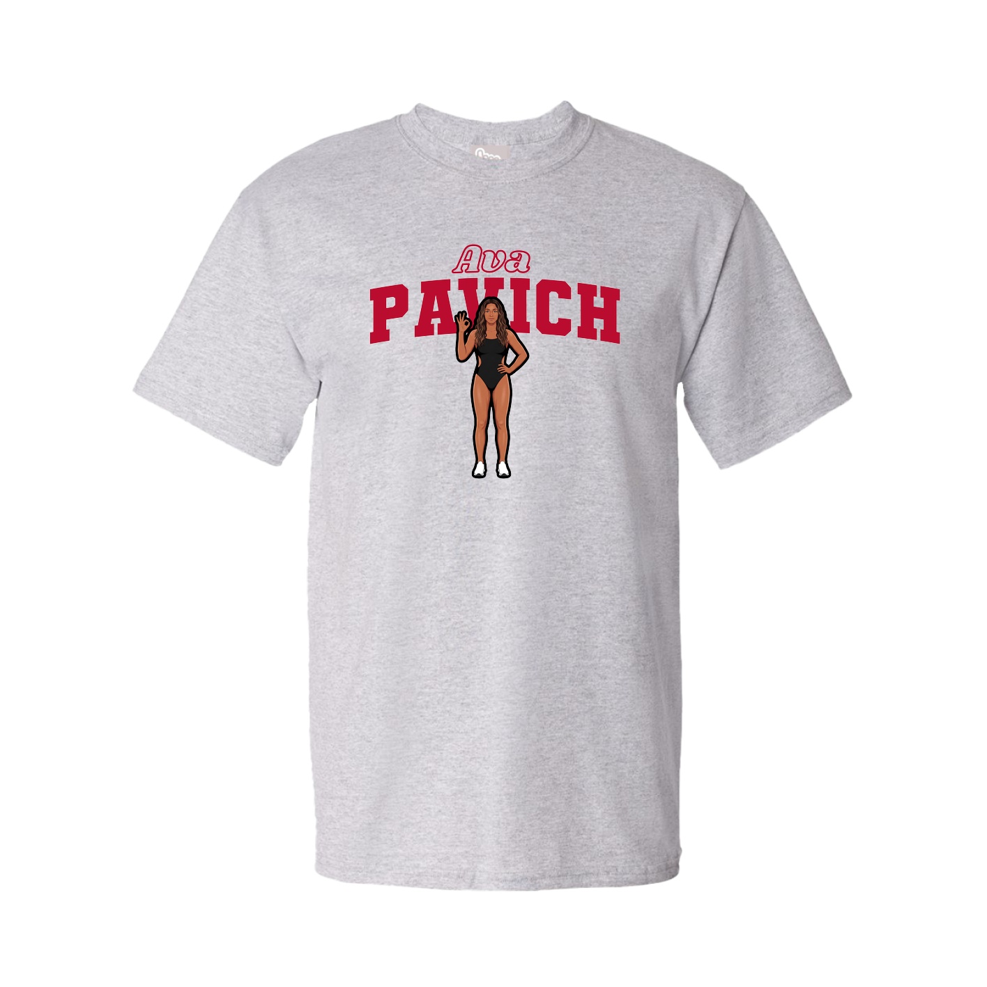 Tee — Name Arch in Grey
