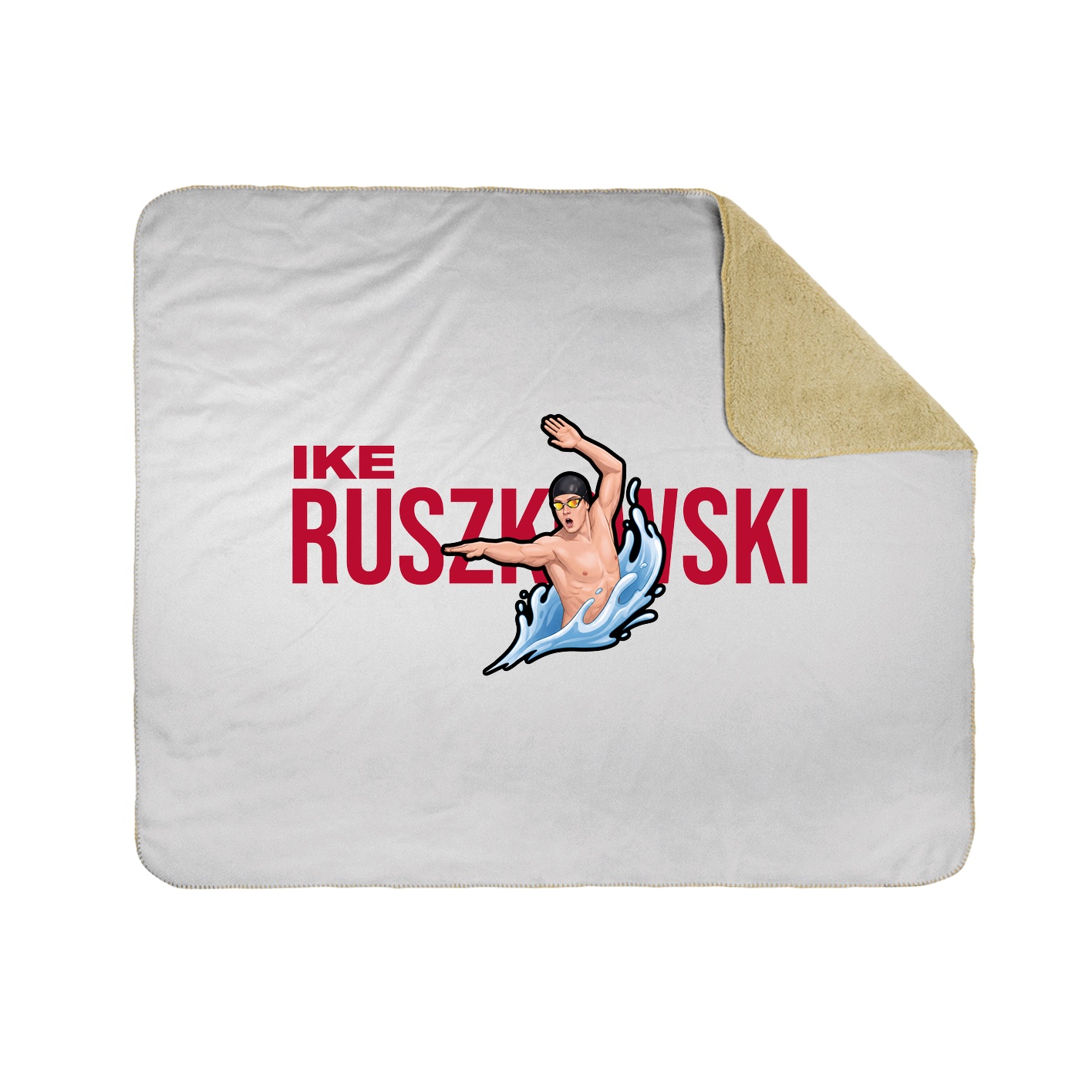 Throw Blanket — Player Name in White