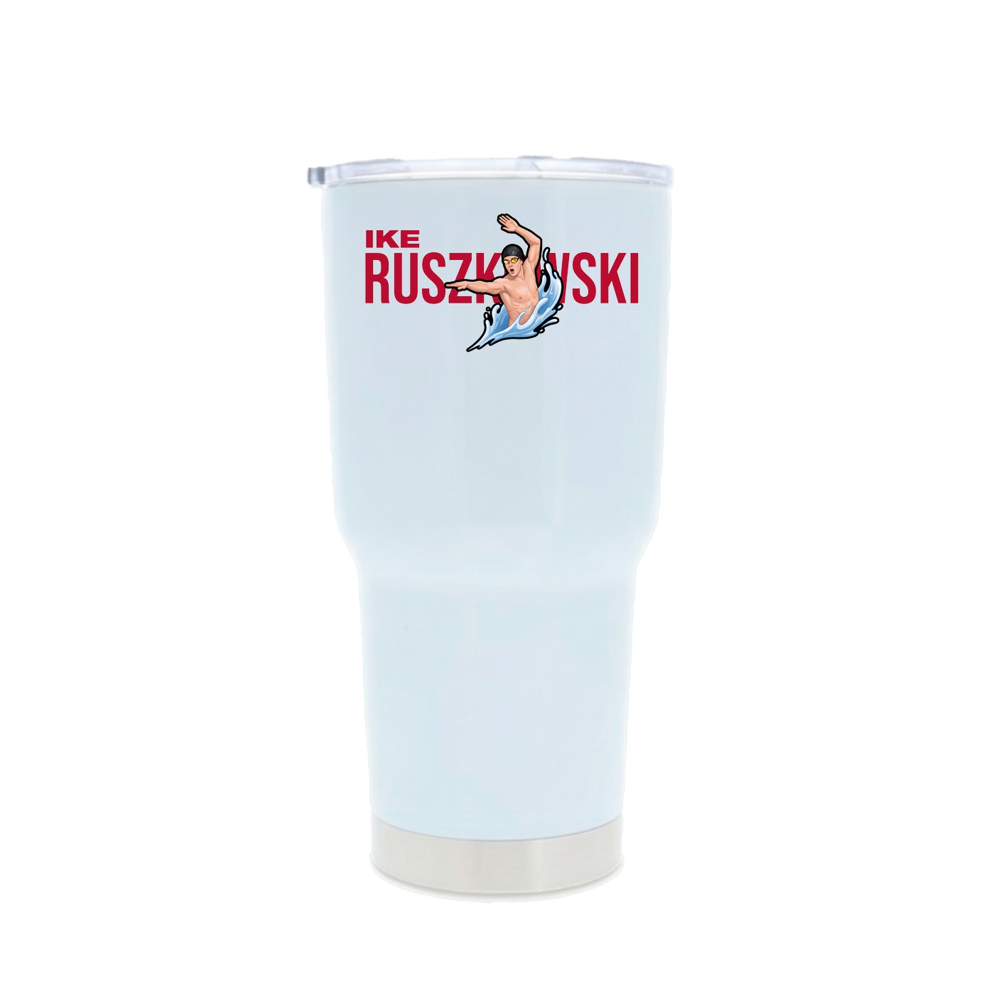 30oz Stainless Steel Tumbler — Player Name in White