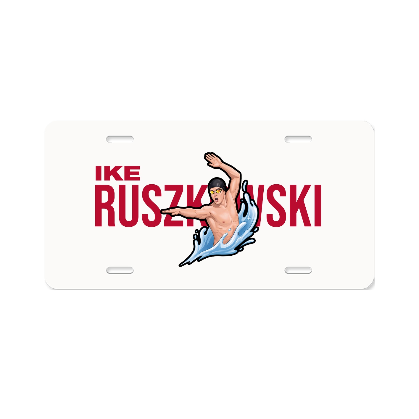 License Plate — Player Name in Classic