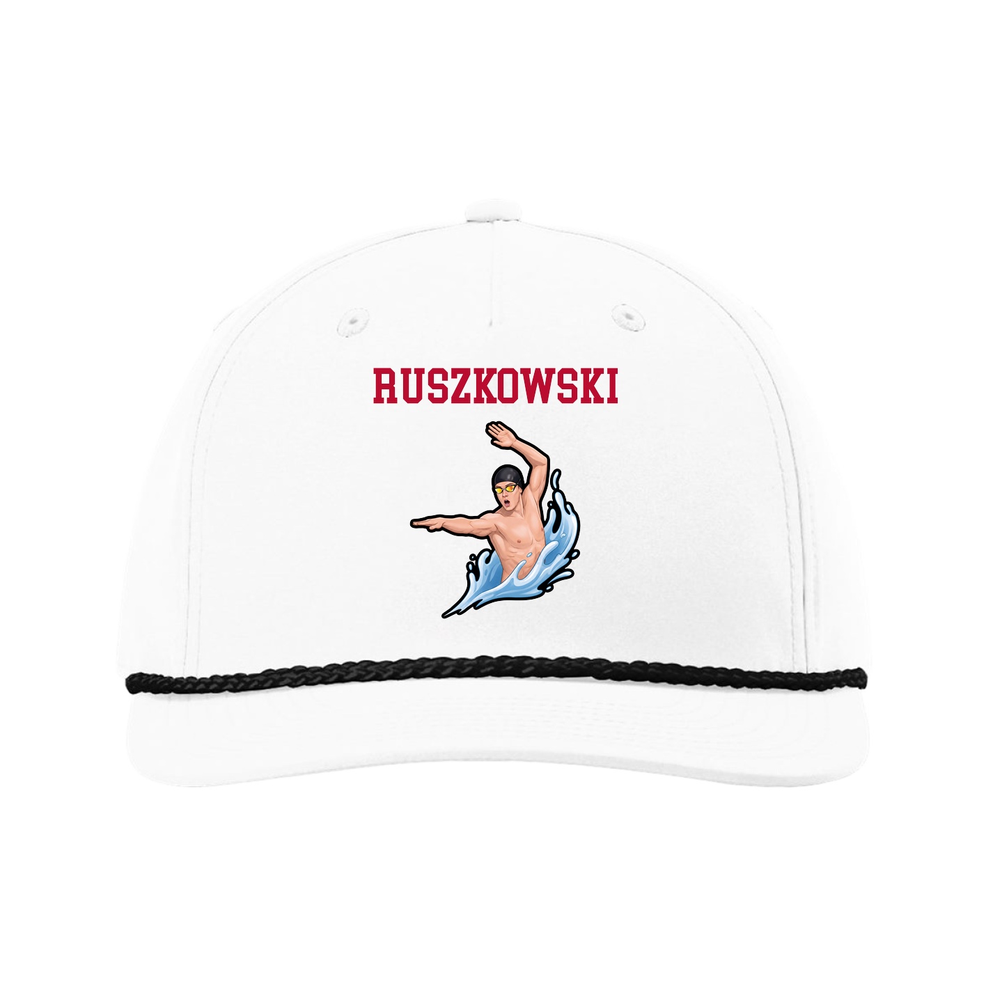 Five-Panel Classic Rope Cap — Shirsey in White