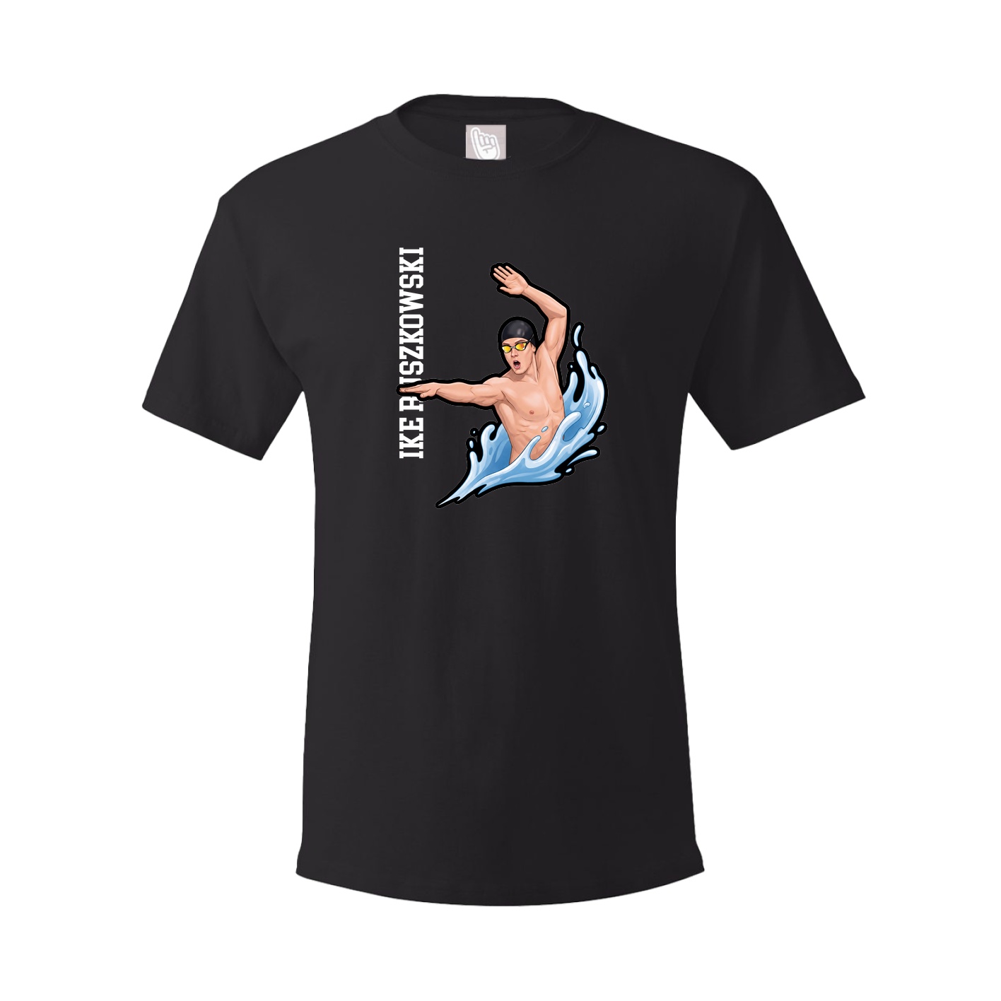 Tee — Name Vertical in Black