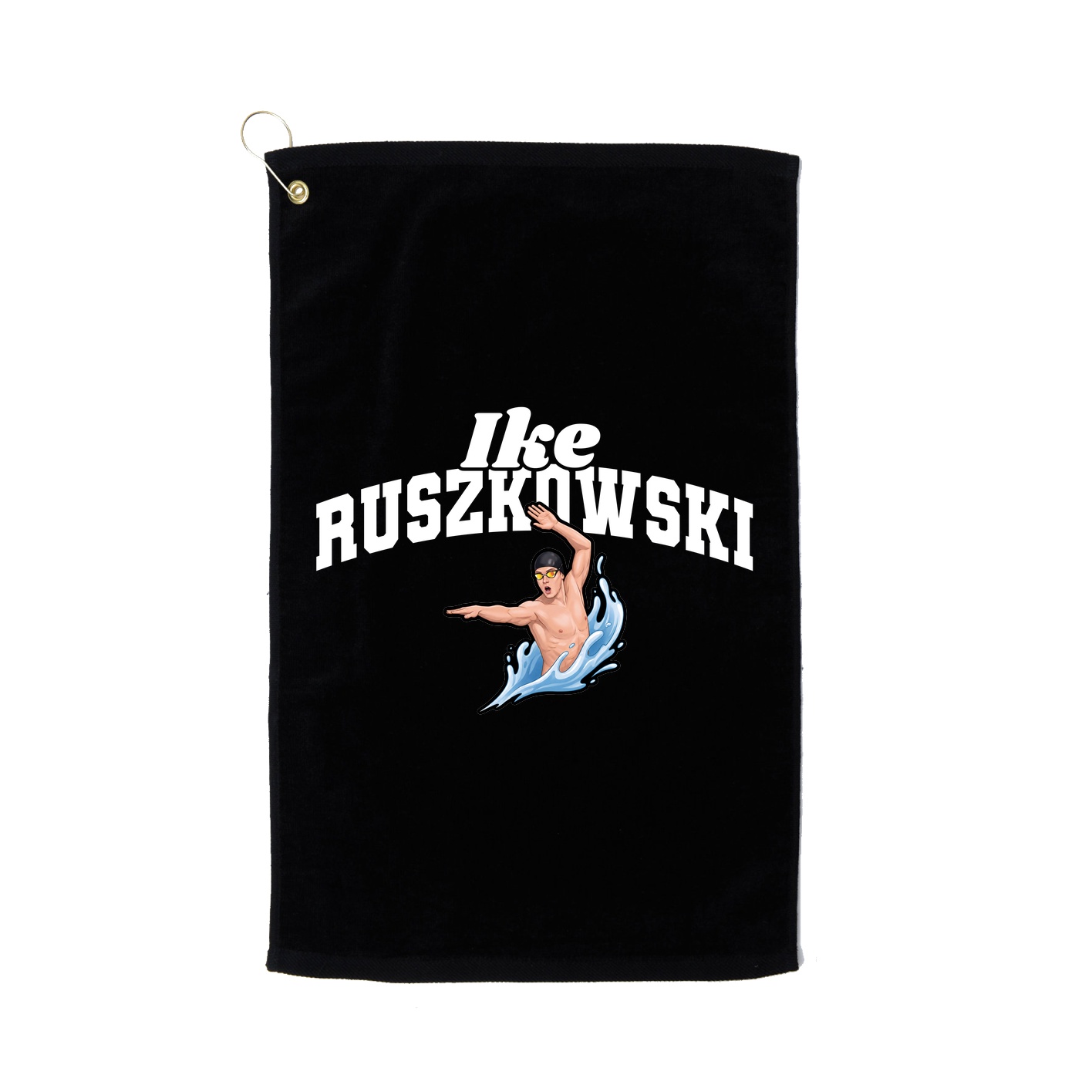 Golf Towel — Signature Arch in Black