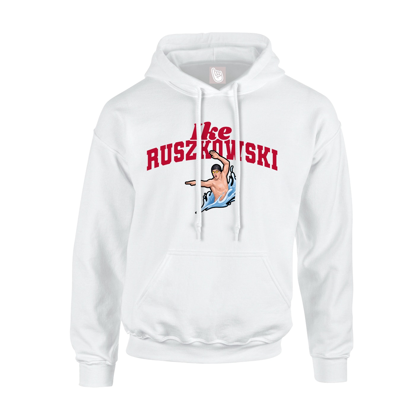 Hoodie — Signature Arch in White