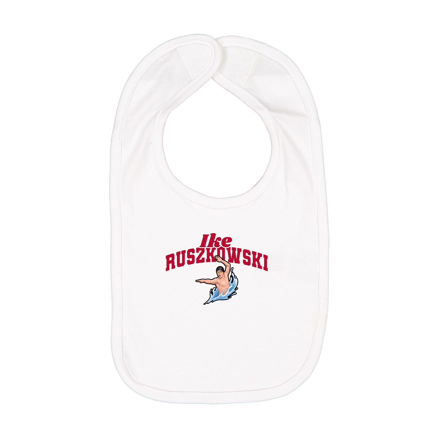 Infant Bib — Signature Arch in White
