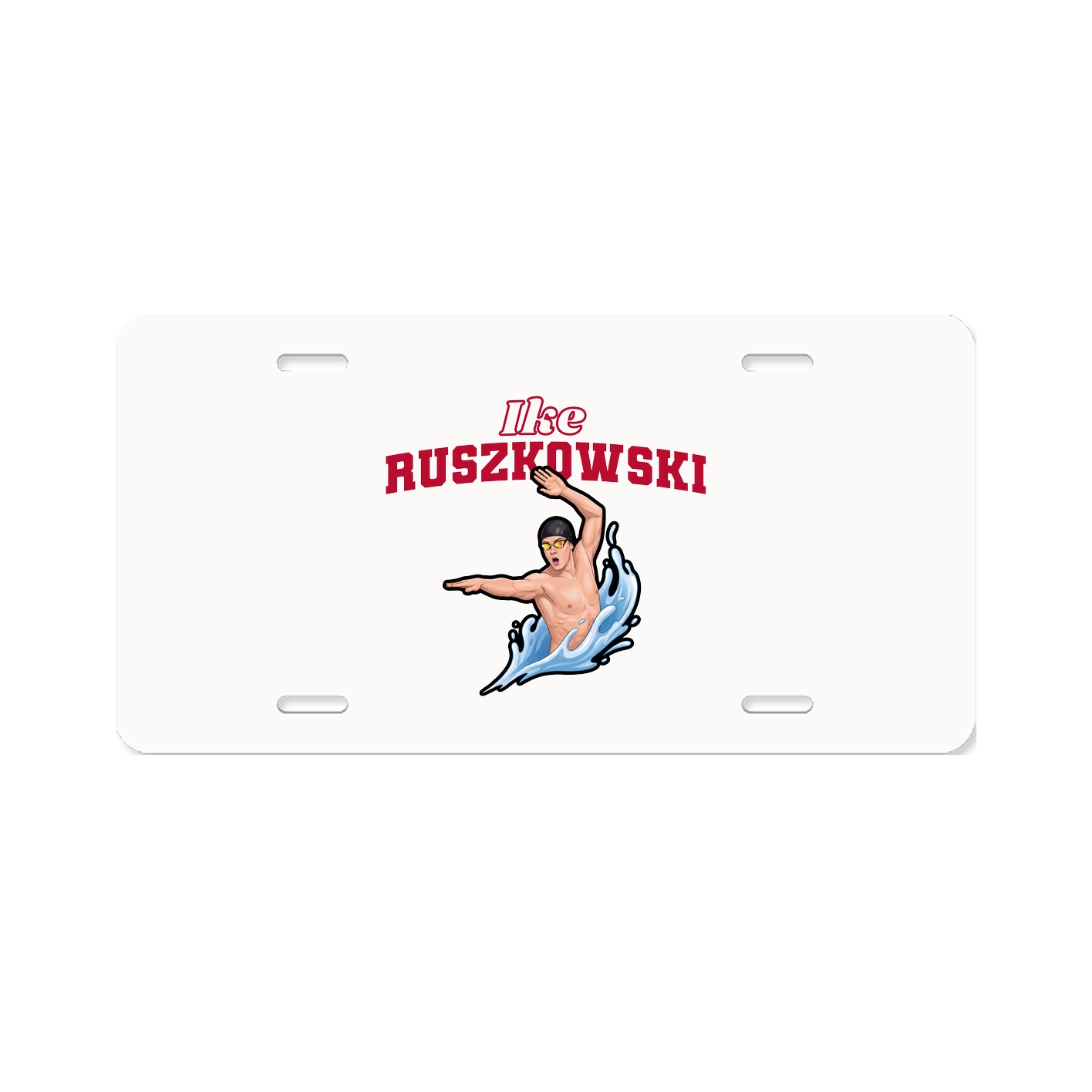 License Plate — Name Arch in Classic