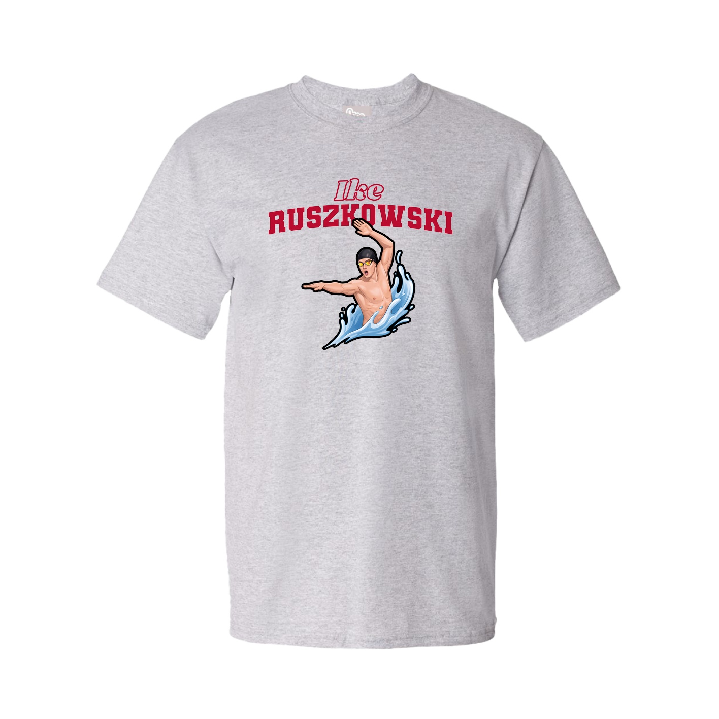 Tee — Name Arch in Grey