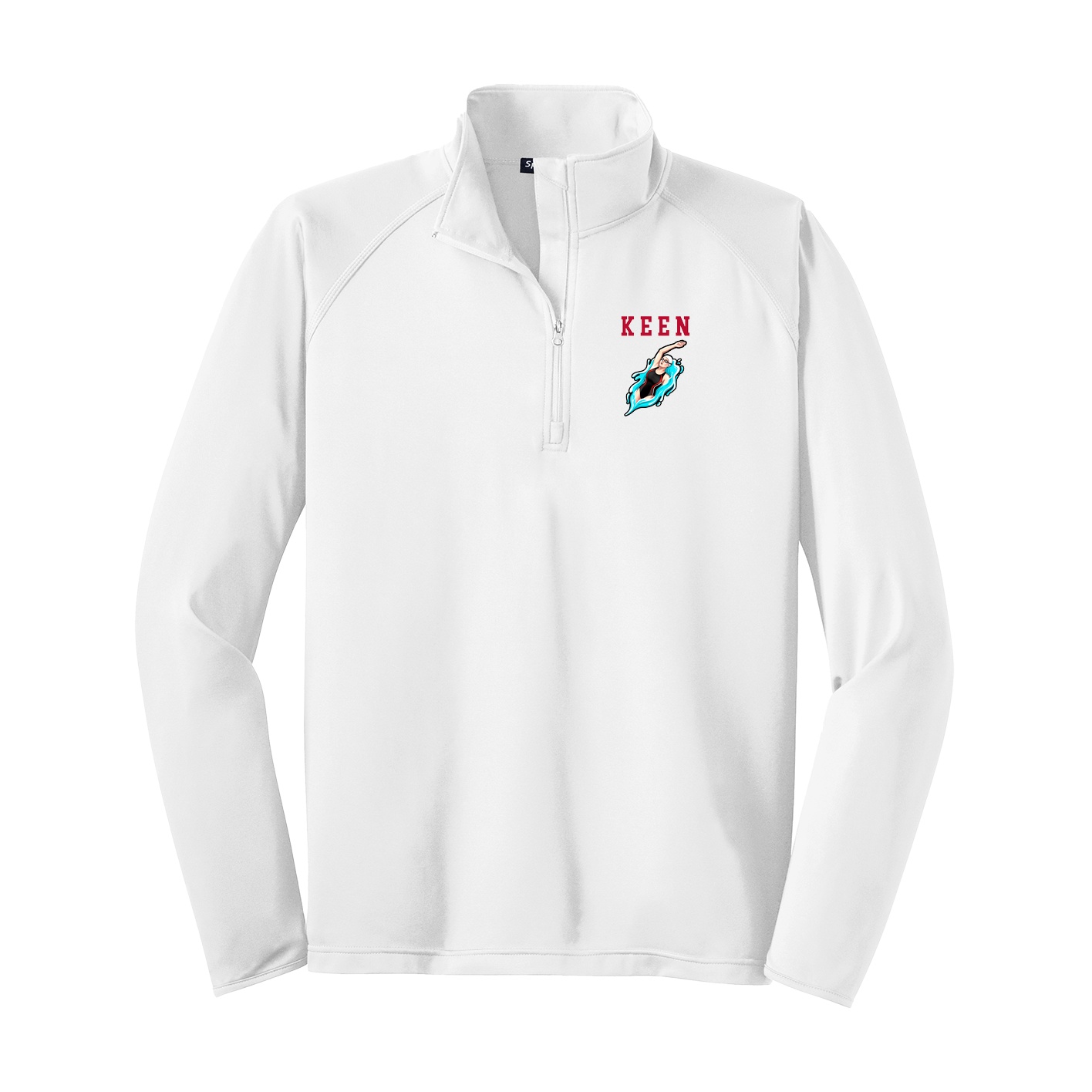 Q-Zip Pullover — Shirsey in White