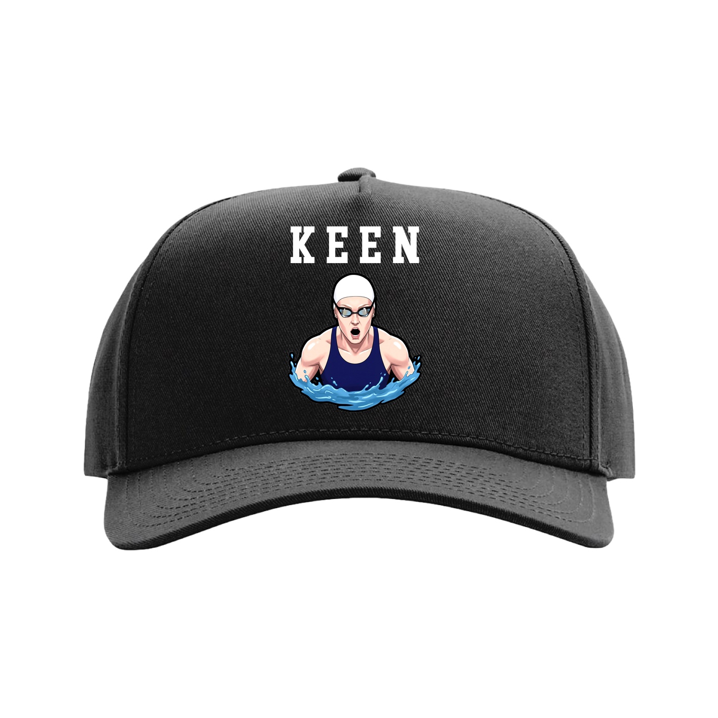 Full Fabric Five-Panel Champ Cap — Shirsey in Black