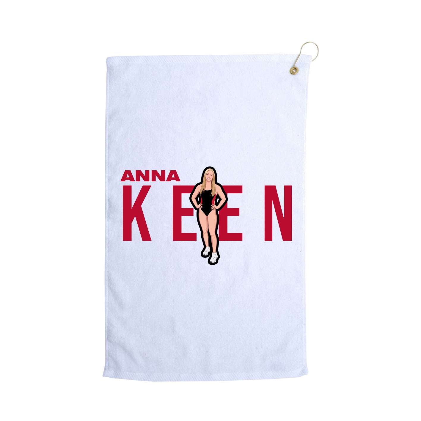 Golf Towel — Player Name in White