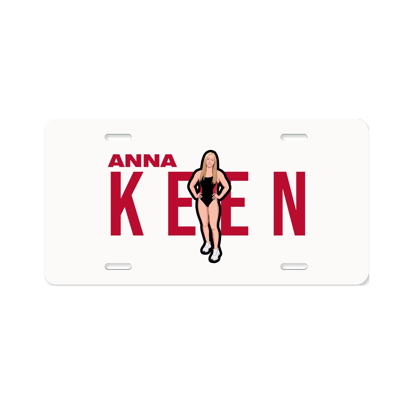 License Plate — Player Name in Classic