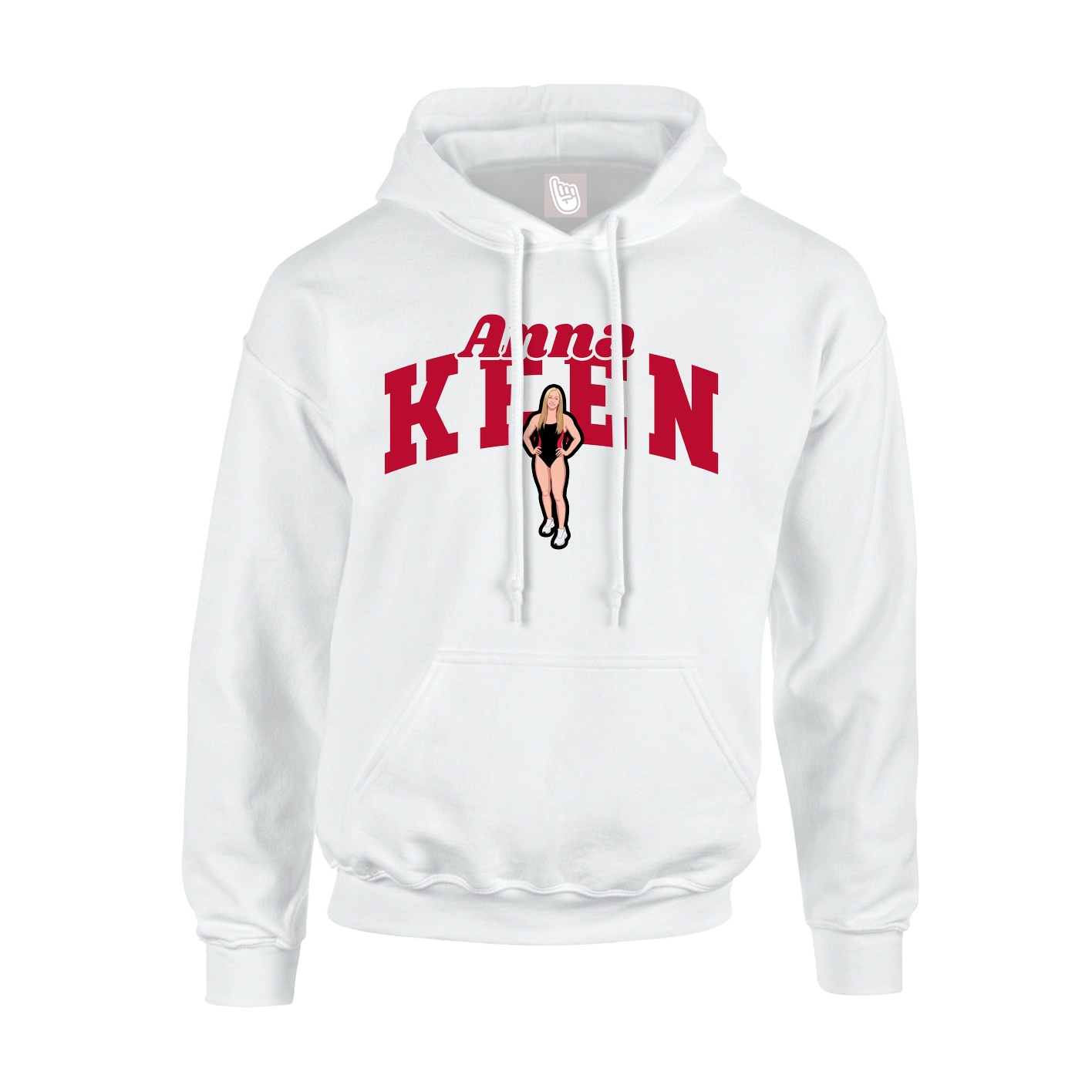 Hoodie — Signature Arch in White