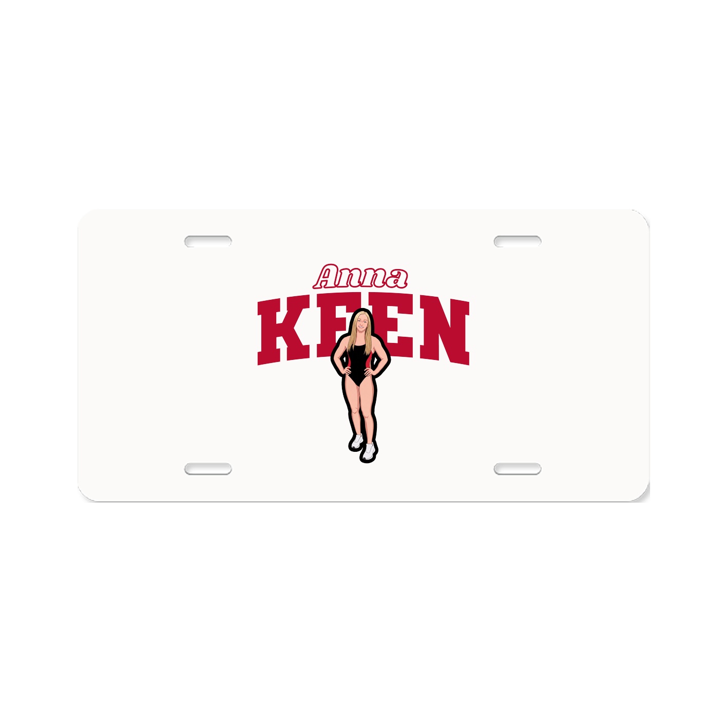 License Plate — Name Arch in Classic
