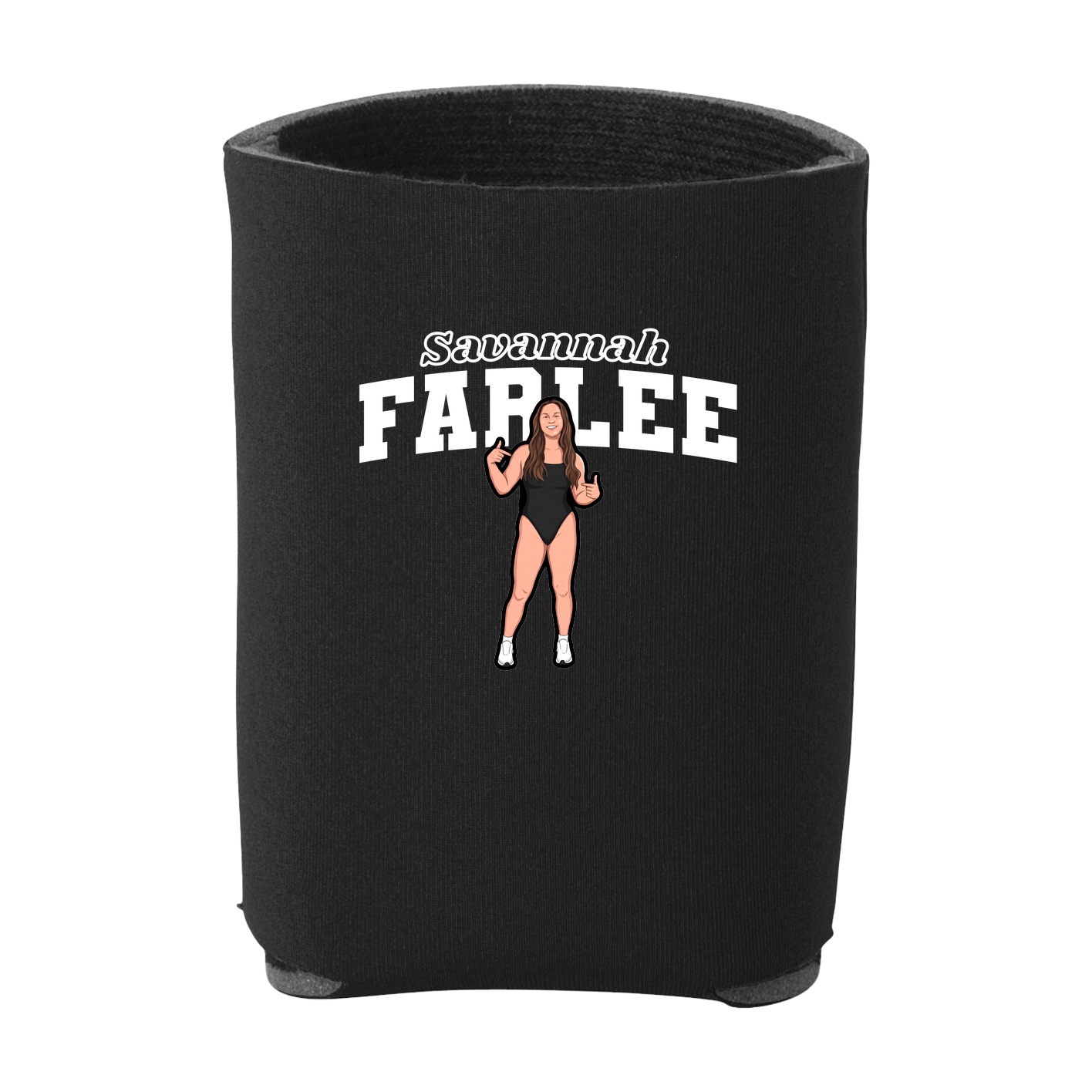 Can Holder — Name Arch in Black