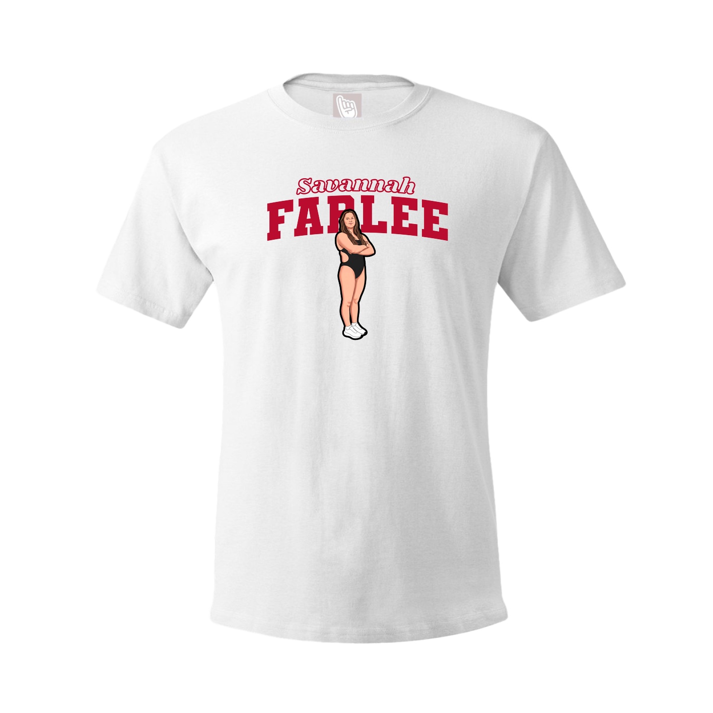 Tee — Name Arch in White