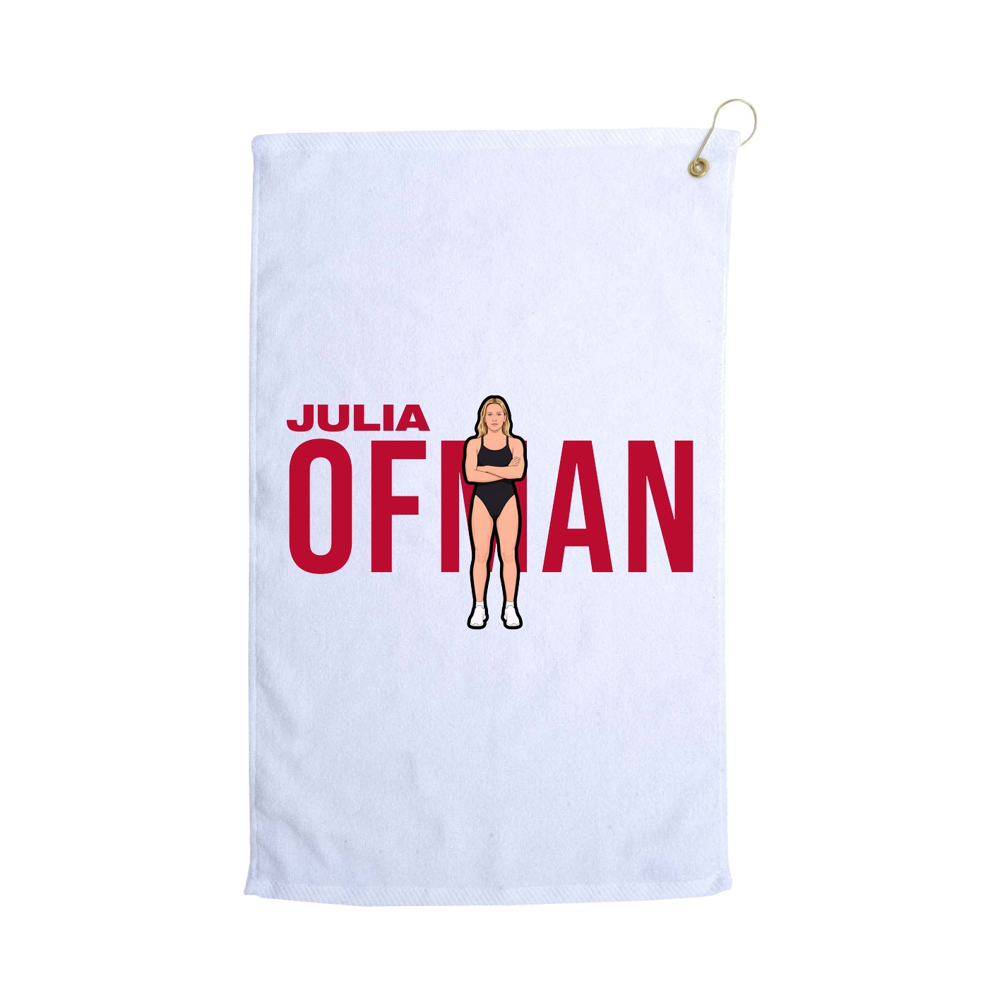 Golf Towel — Player Name in White