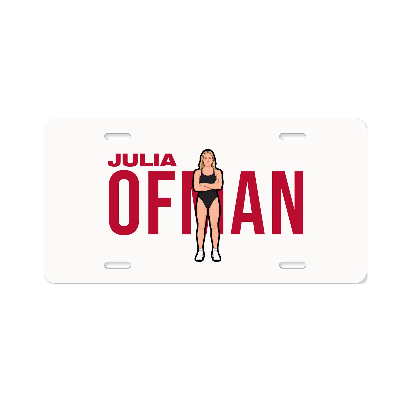License Plate — Player Name in Classic