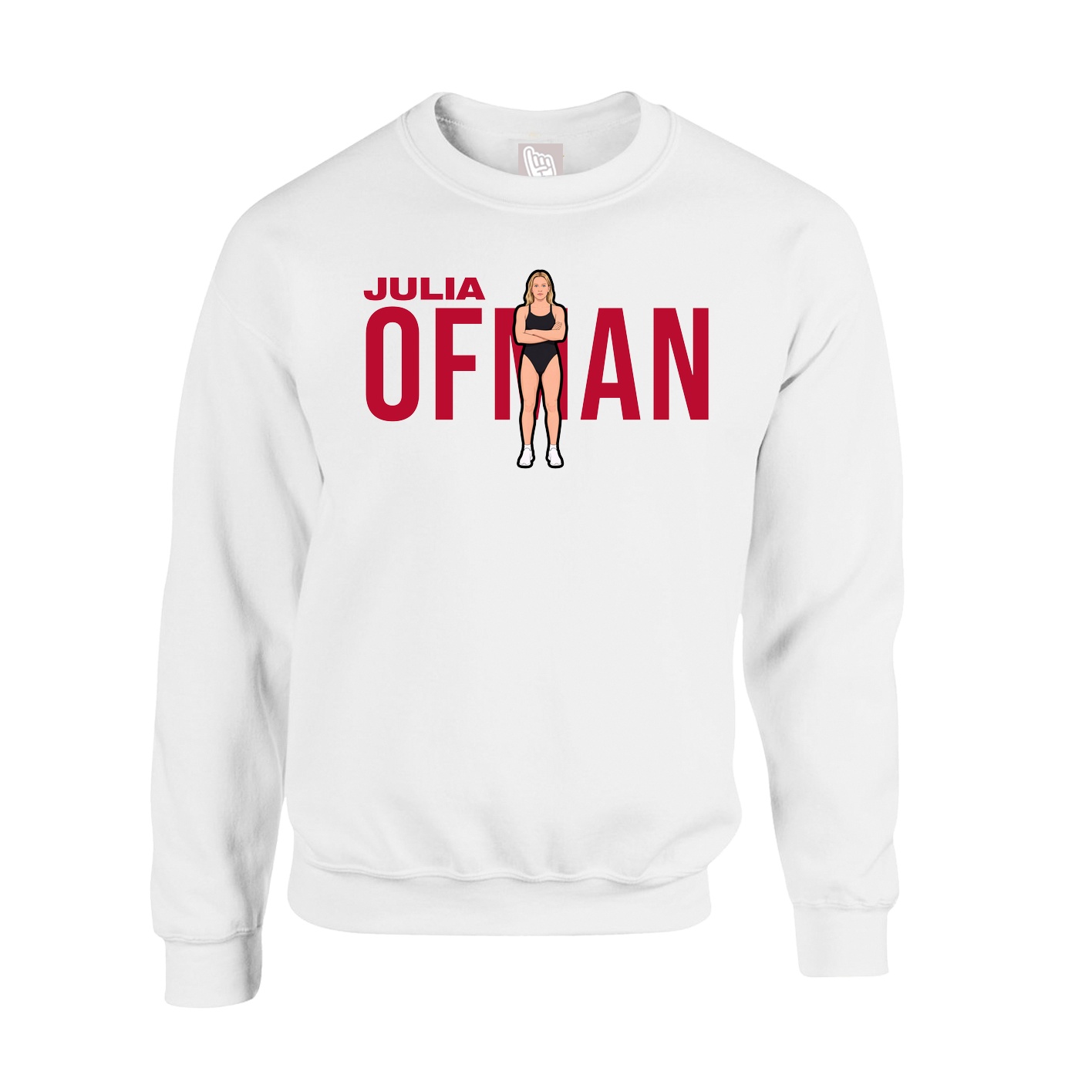 Fleece Crew — Player Name in White