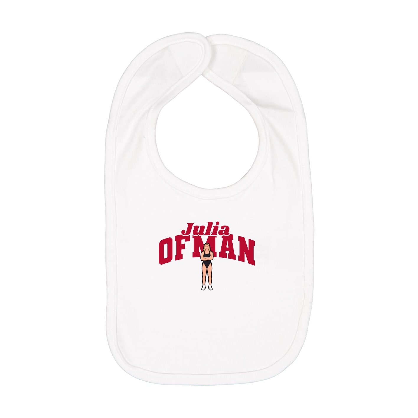 Infant Bib — Signature Arch in White