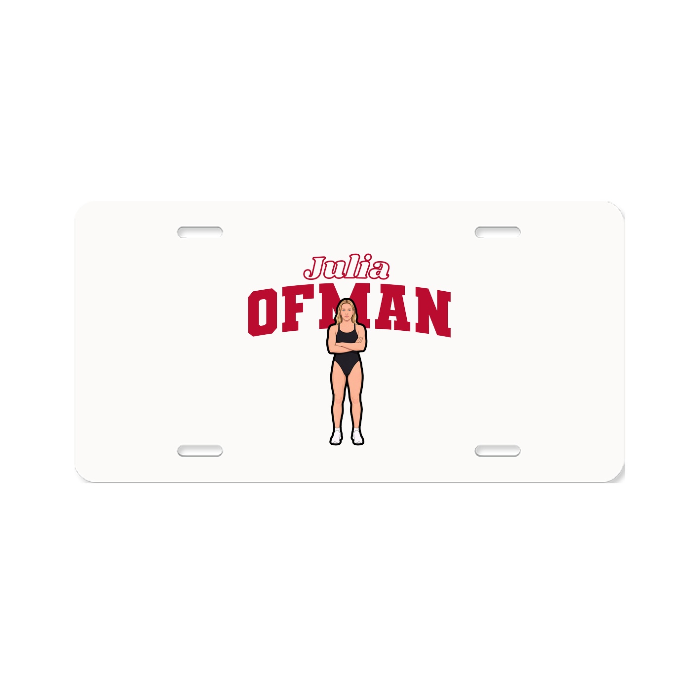 License Plate — Name Arch in Classic