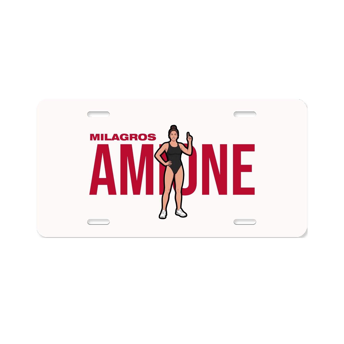 License Plate — Player Name in Classic