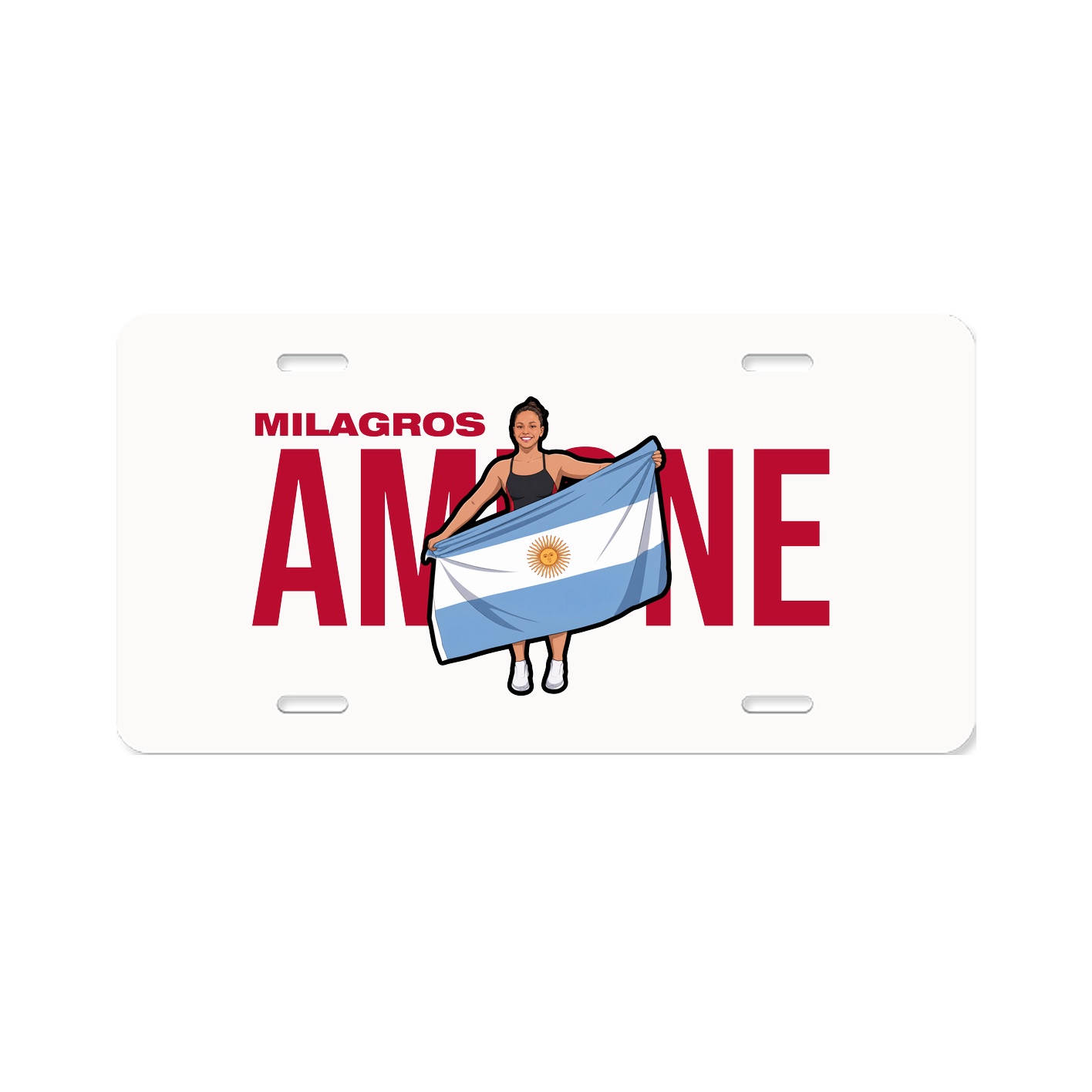 License Plate — Player Name in Classic