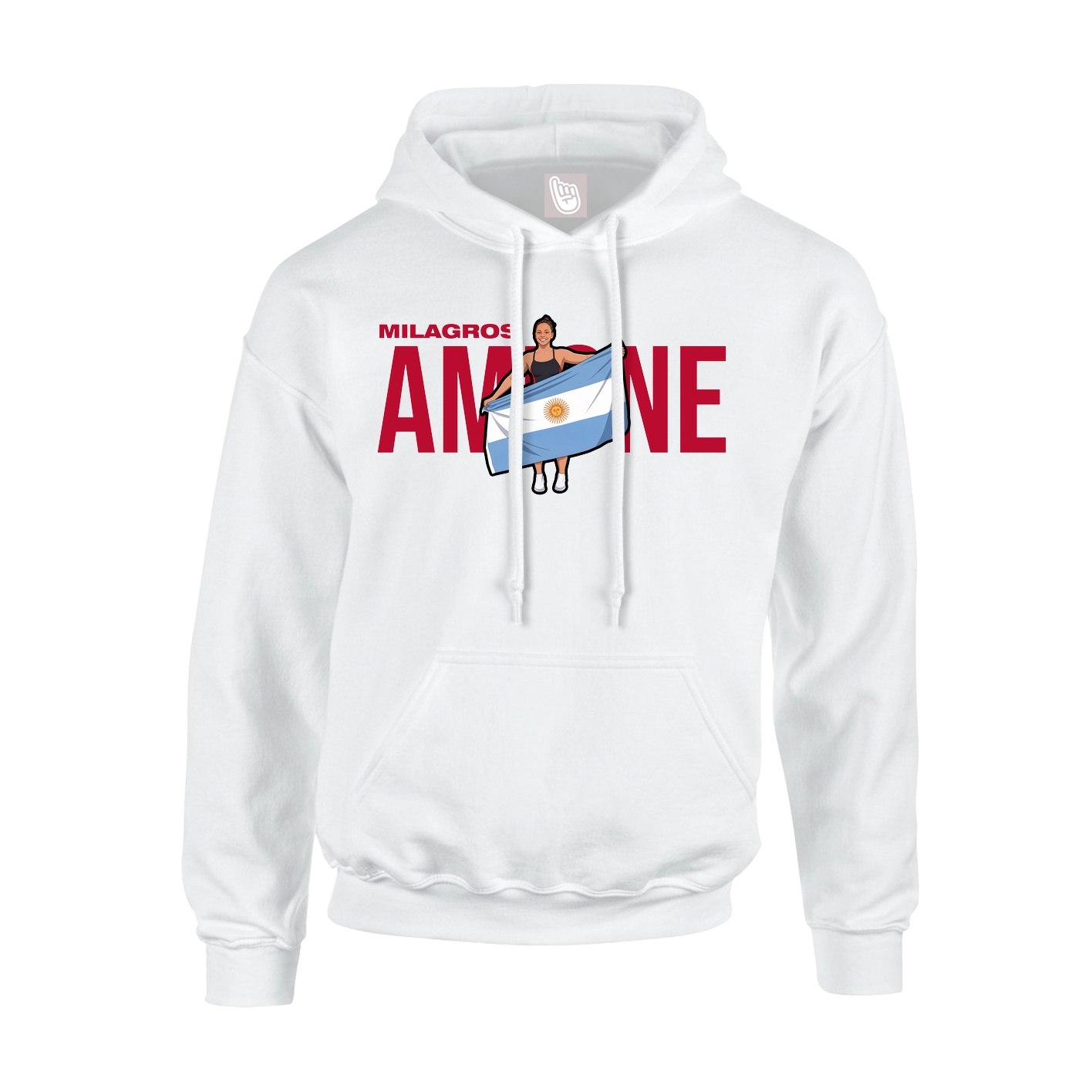 Hoodie — Player Name in White