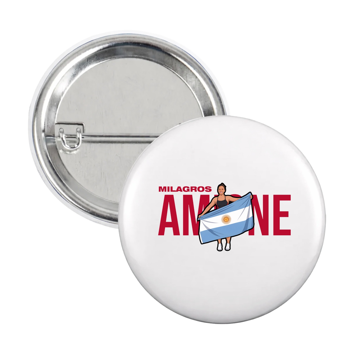 Game Day Button — Player Name in White