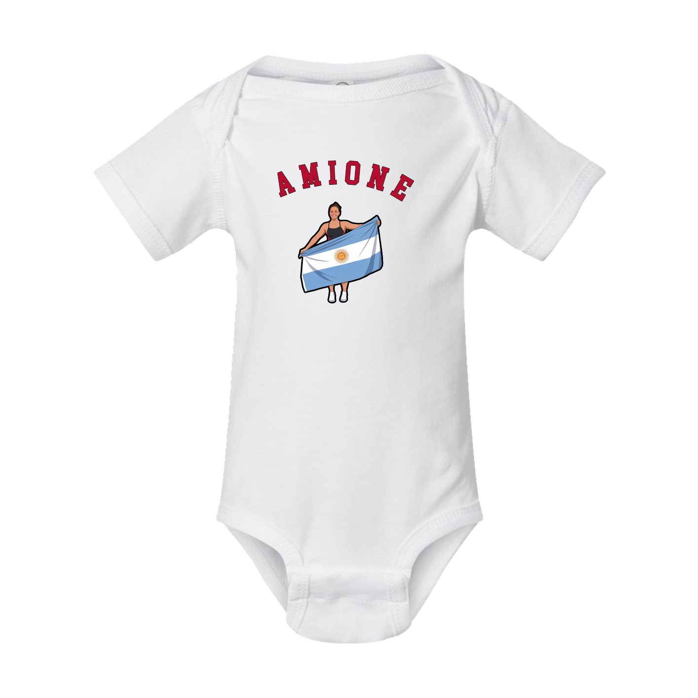 Baby Onesie — Shirsey Arch in White