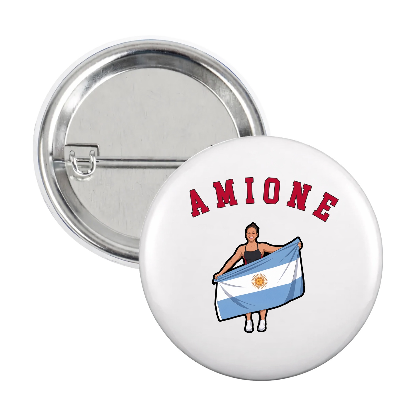 Game Day Button — Shirsey Arch in White