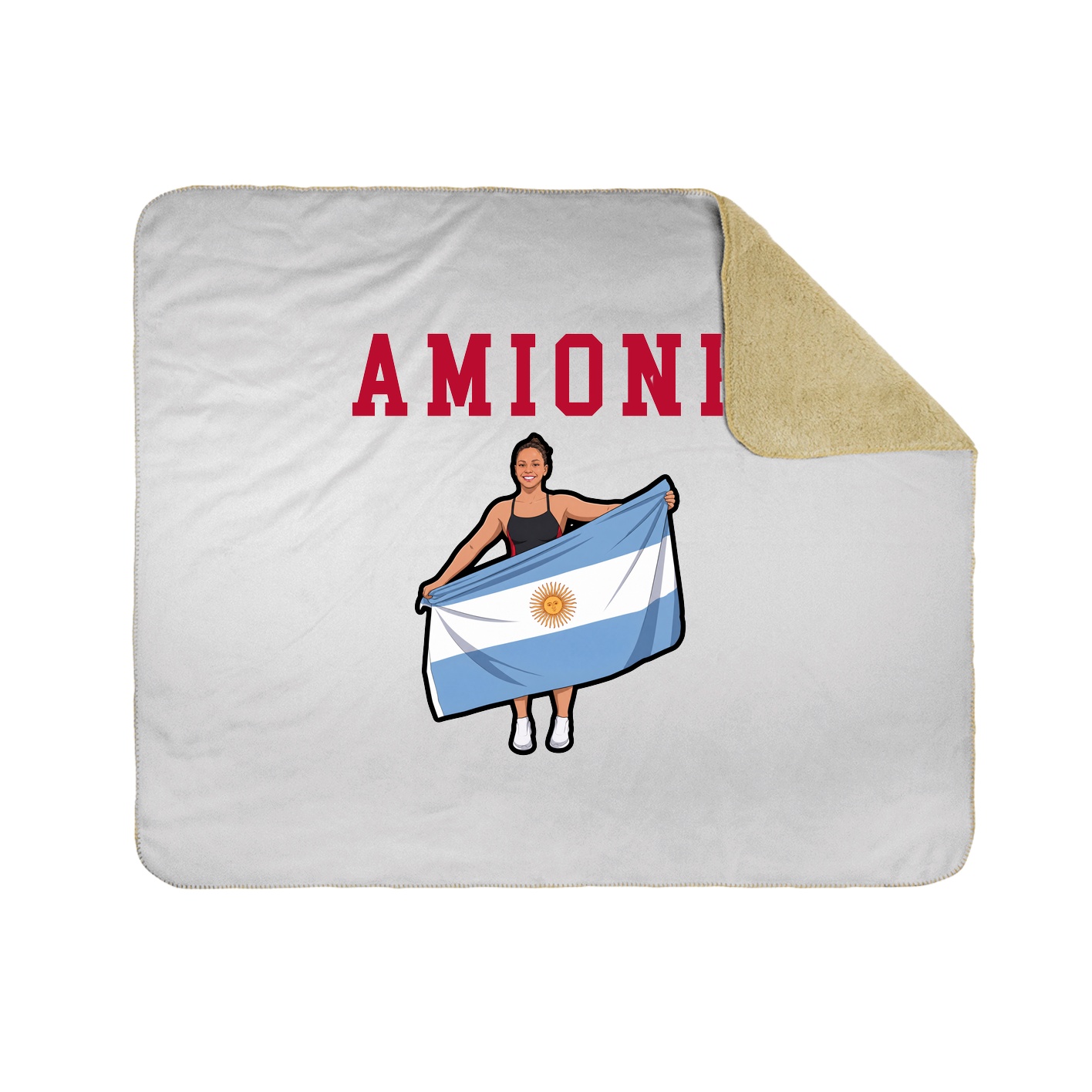 Throw Blanket — Shirsey in White