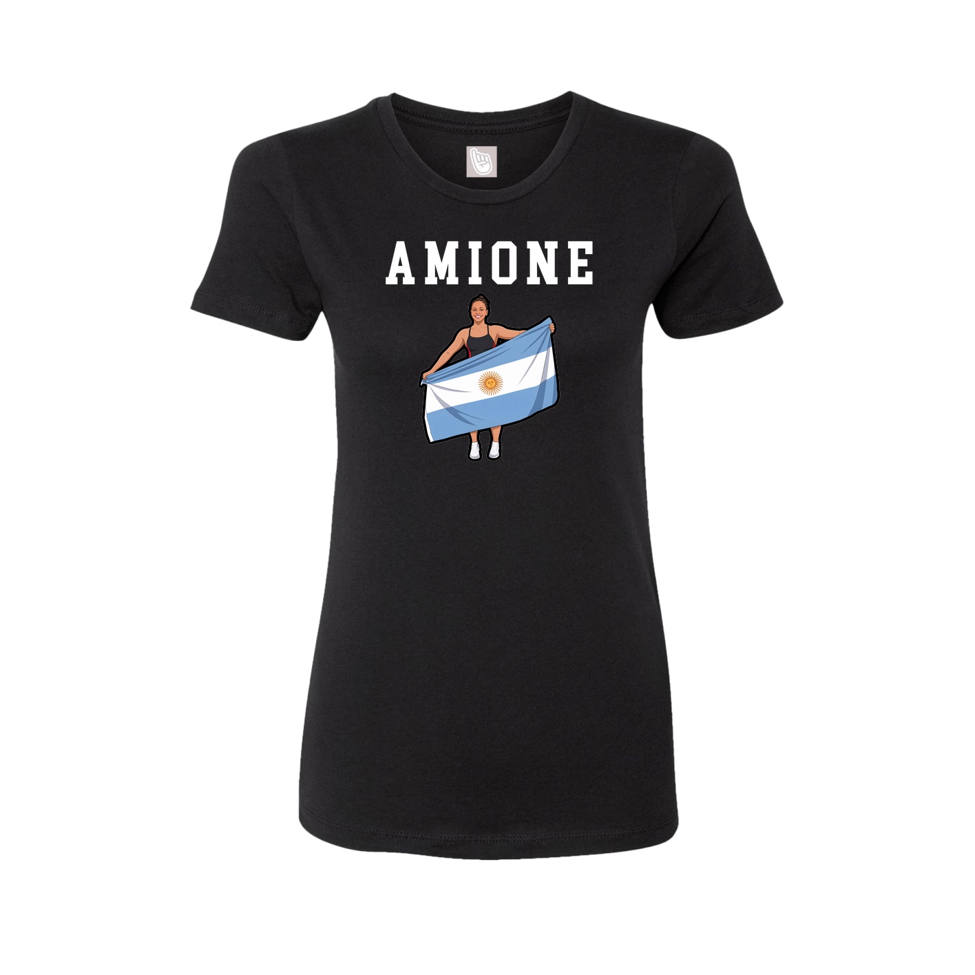 Fitted Women's Tee — Shirsey in Black