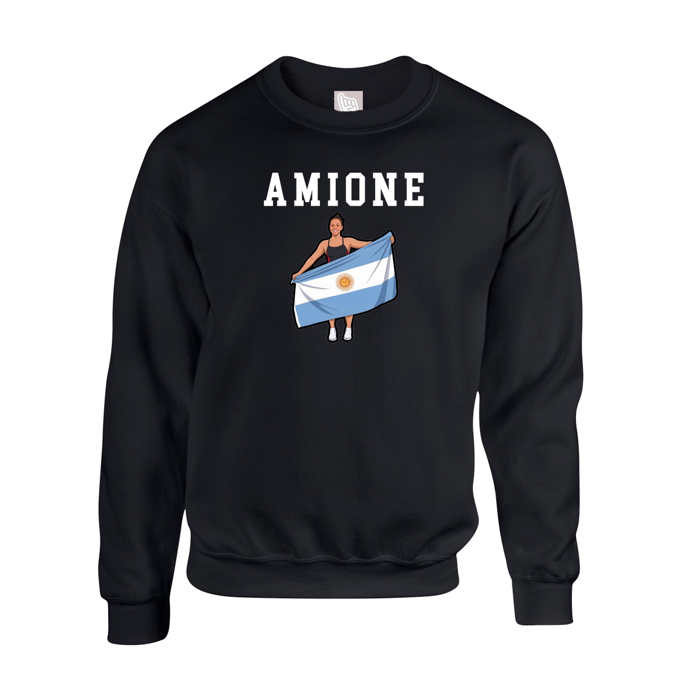 Fleece Crew — Shirsey in Black