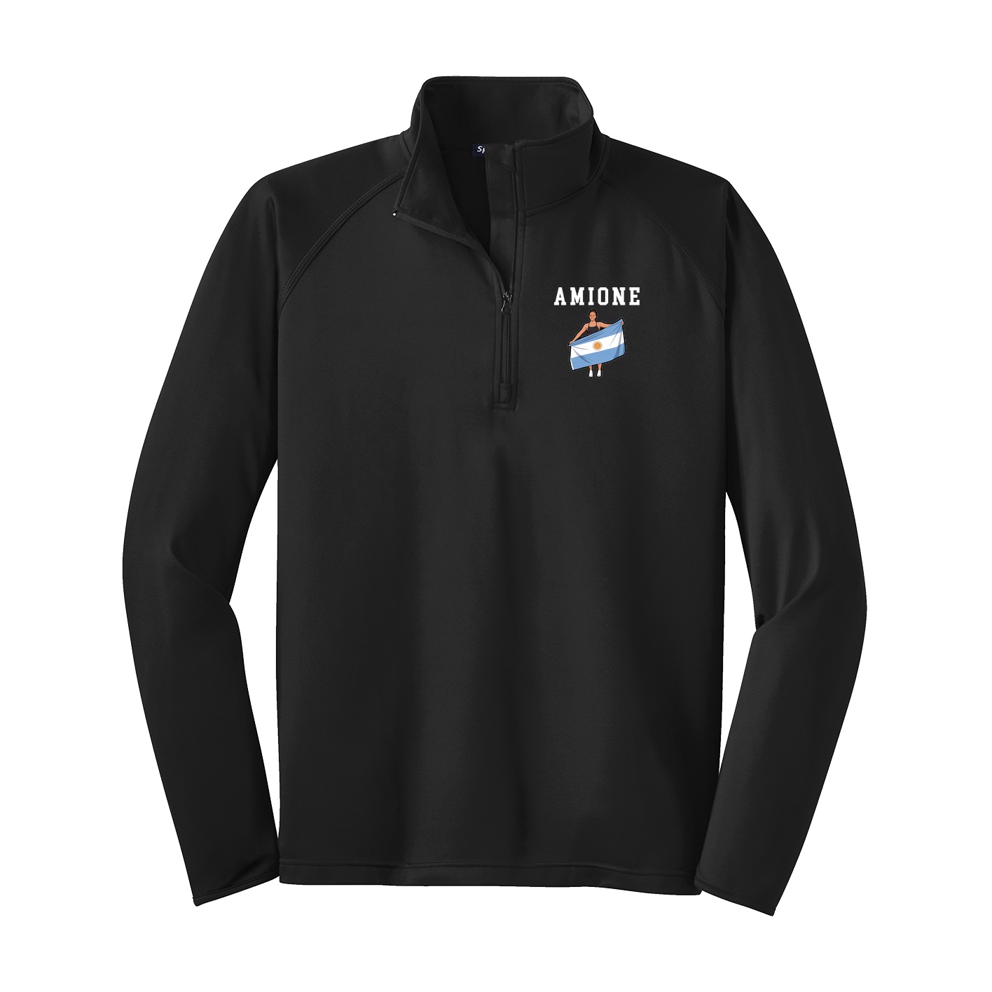 Q-Zip Pullover — Shirsey in Black