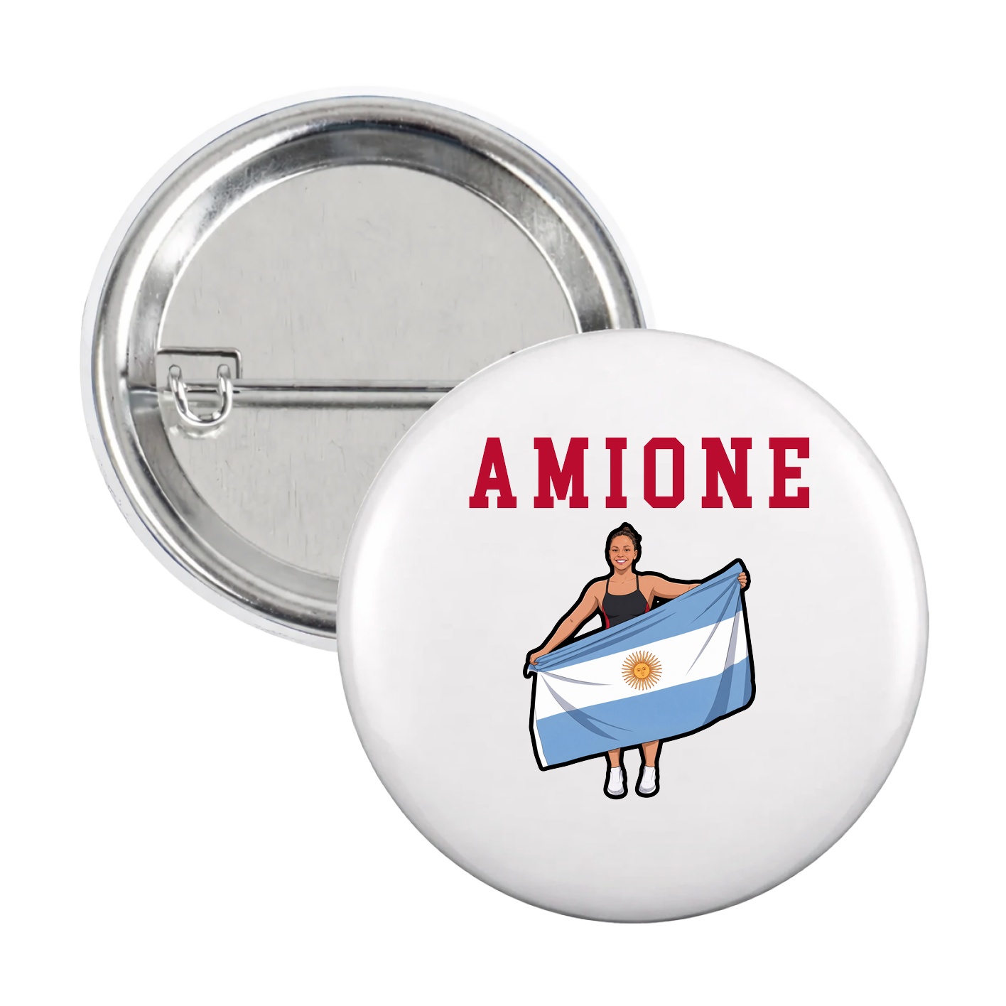Game Day Button — Shirsey in White