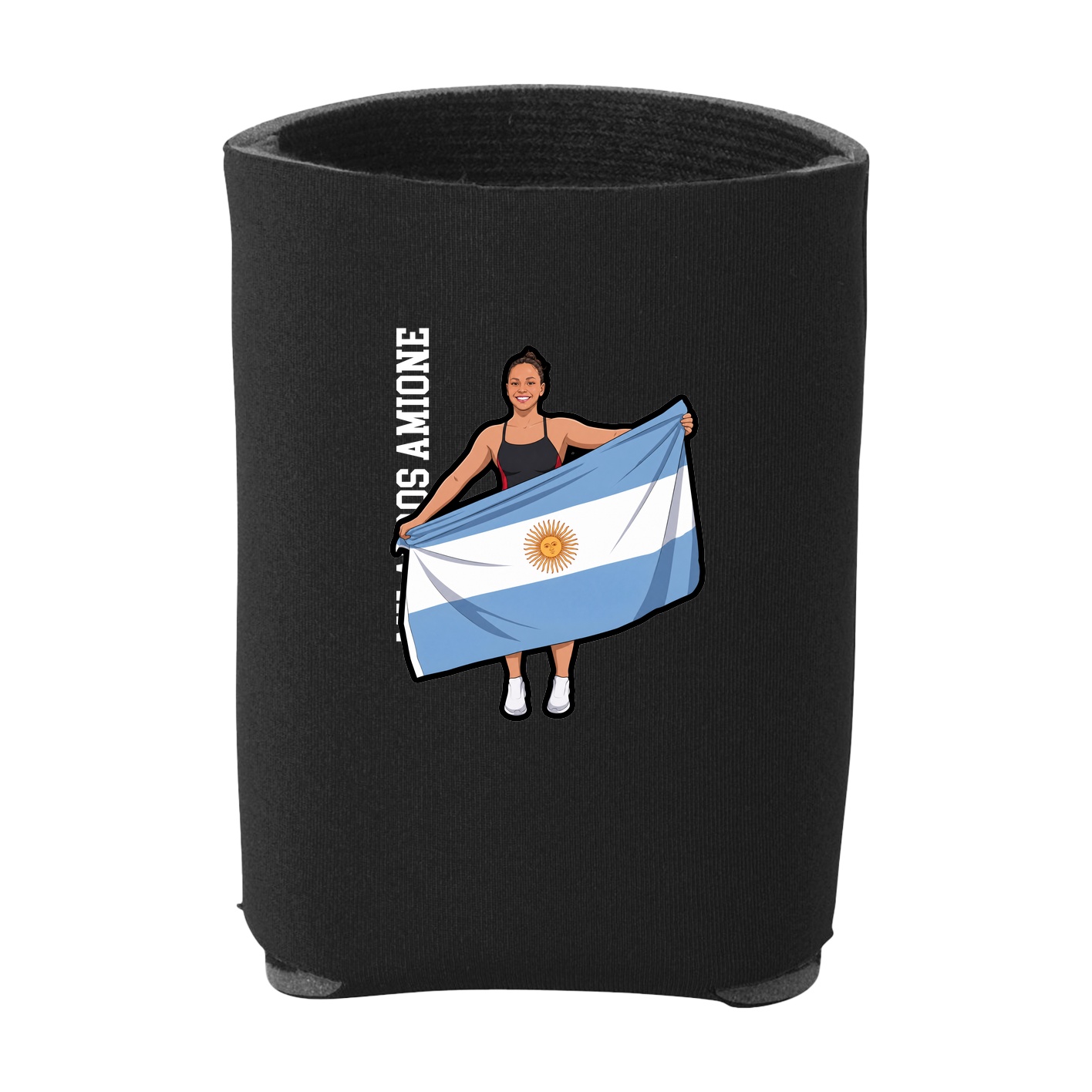 Can Holder — Name Vertical in Black