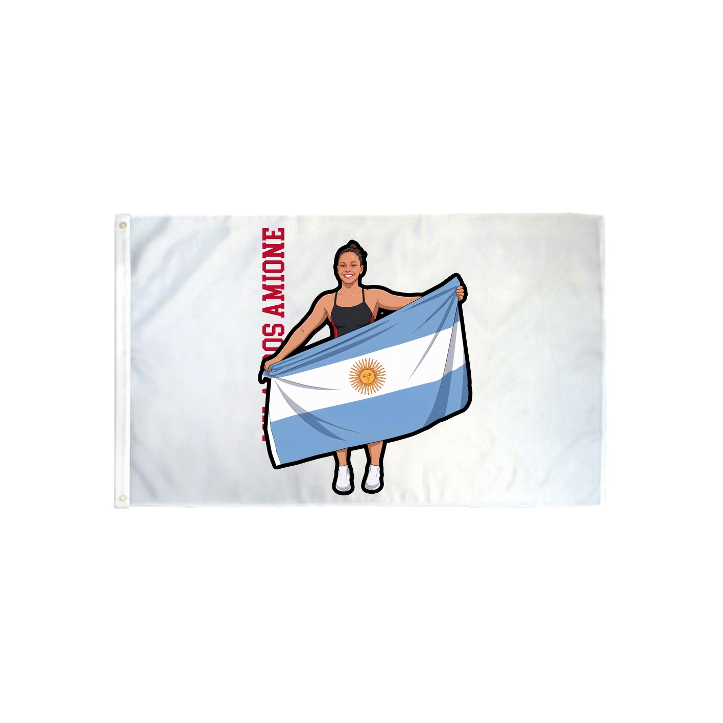 3x5 Flag — Name Vertical in Classic