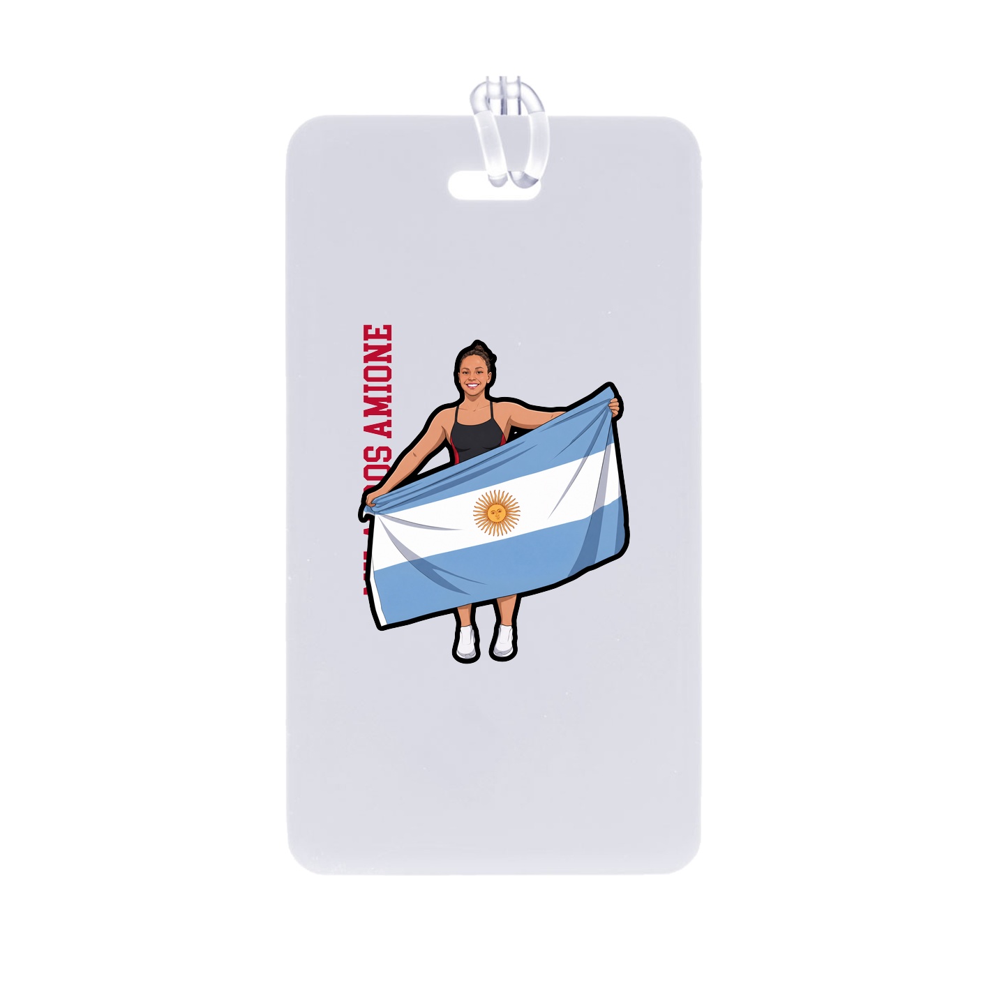 Bag Tag — Name Vertical in Classic