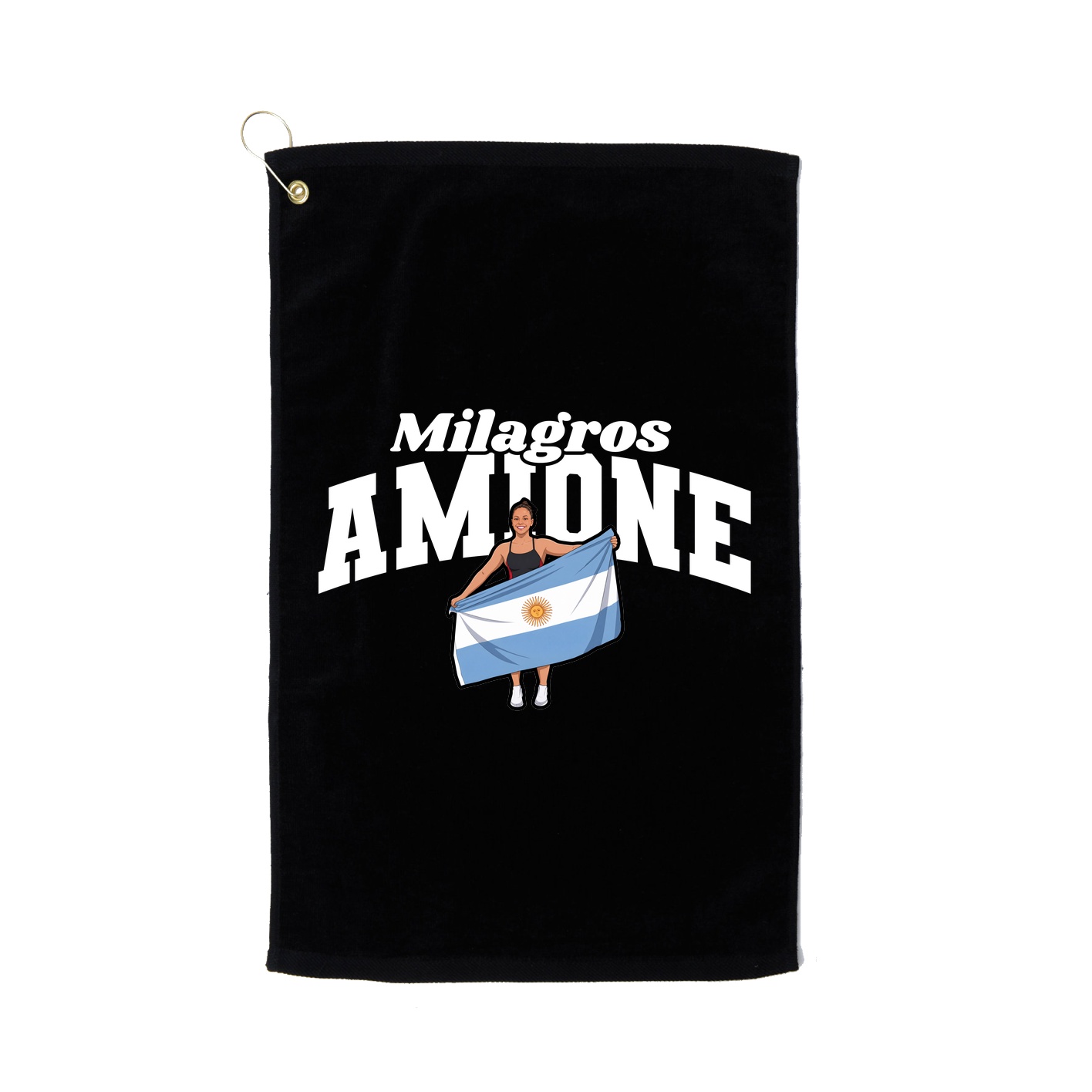 Golf Towel — Signature Arch in Black
