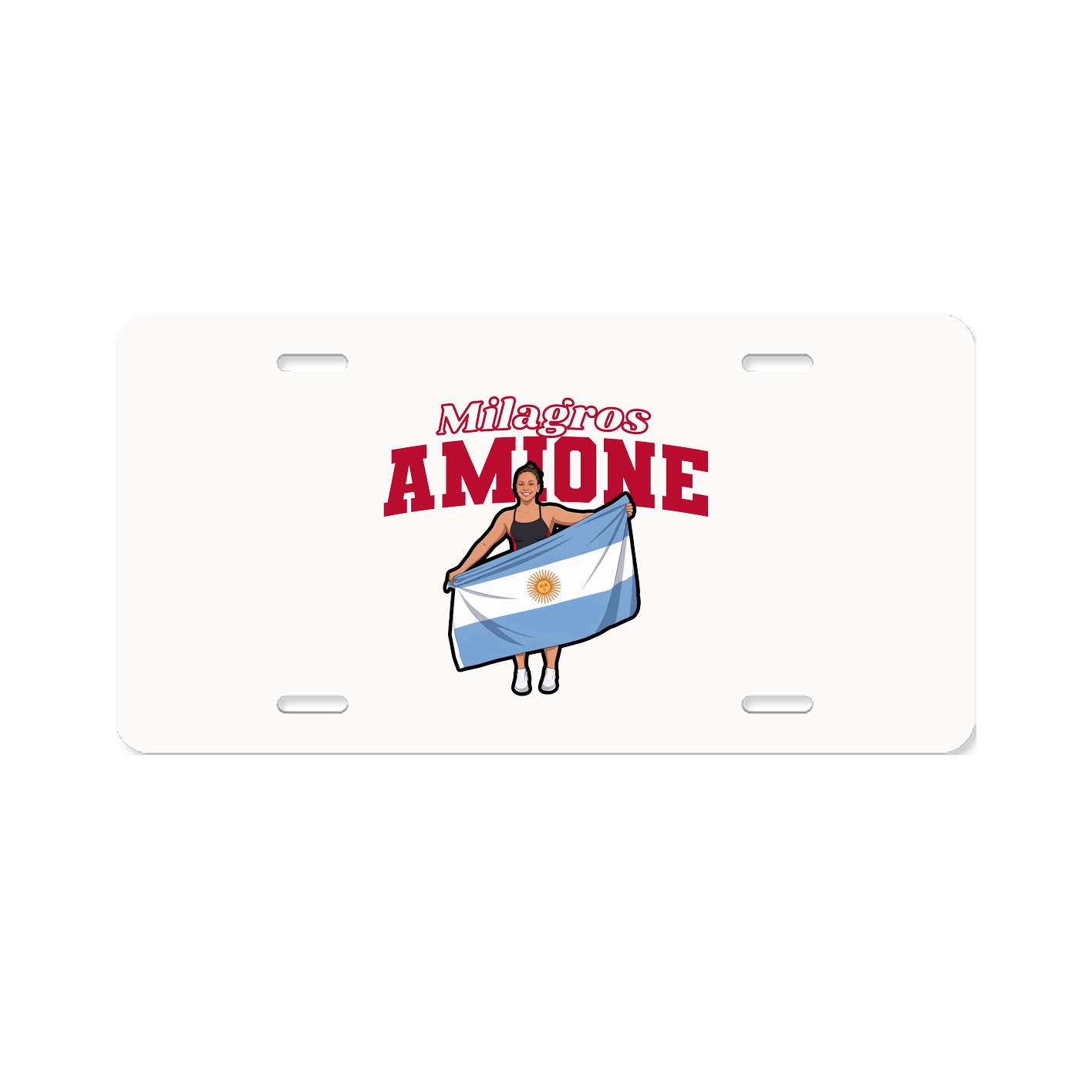 License Plate — Name Arch in Classic