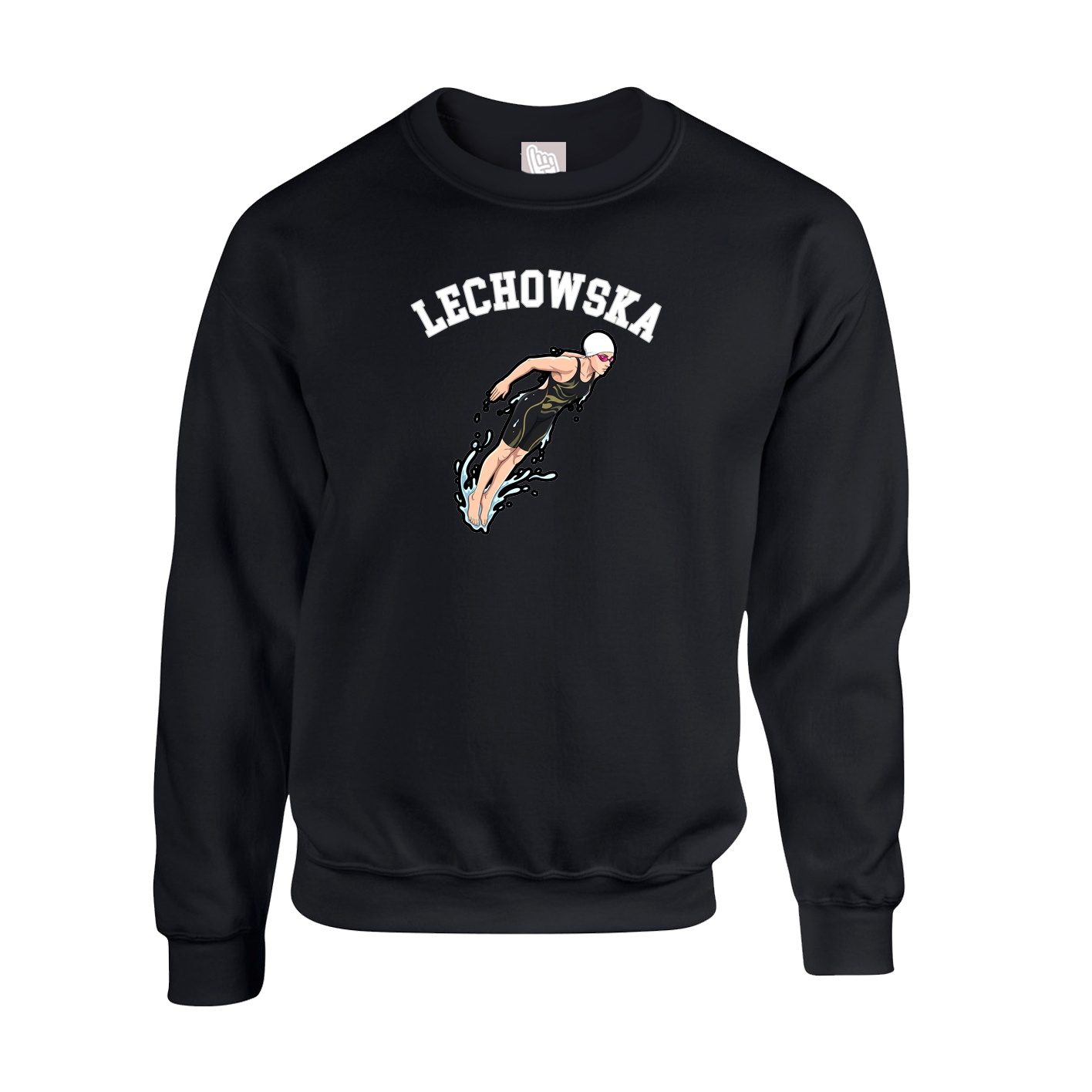 Fleece Crew — Shirsey Arch in Black