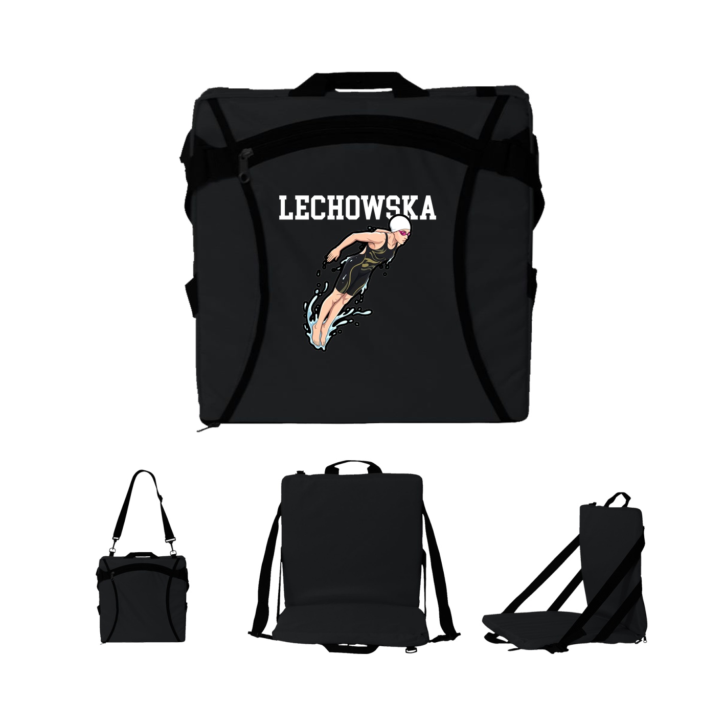 Folding Stadium Seat — Shirsey in Black