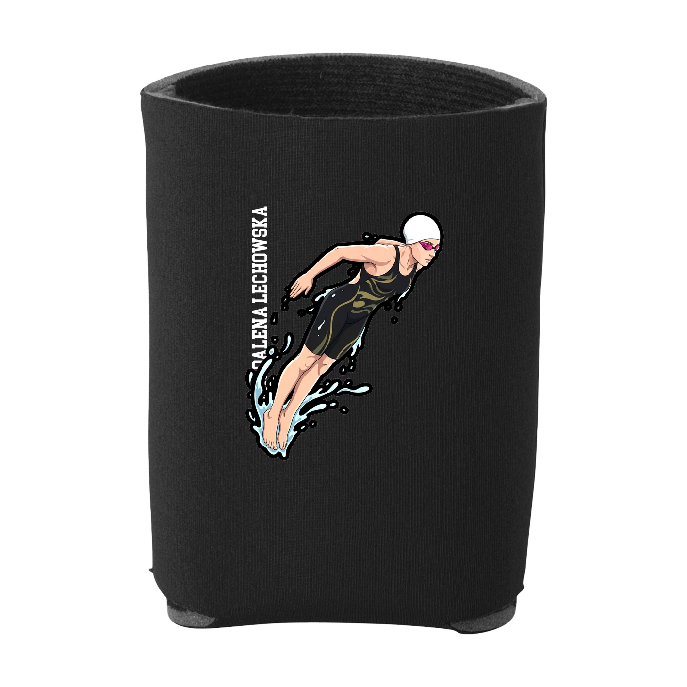 Can Holder — Name Vertical in Black