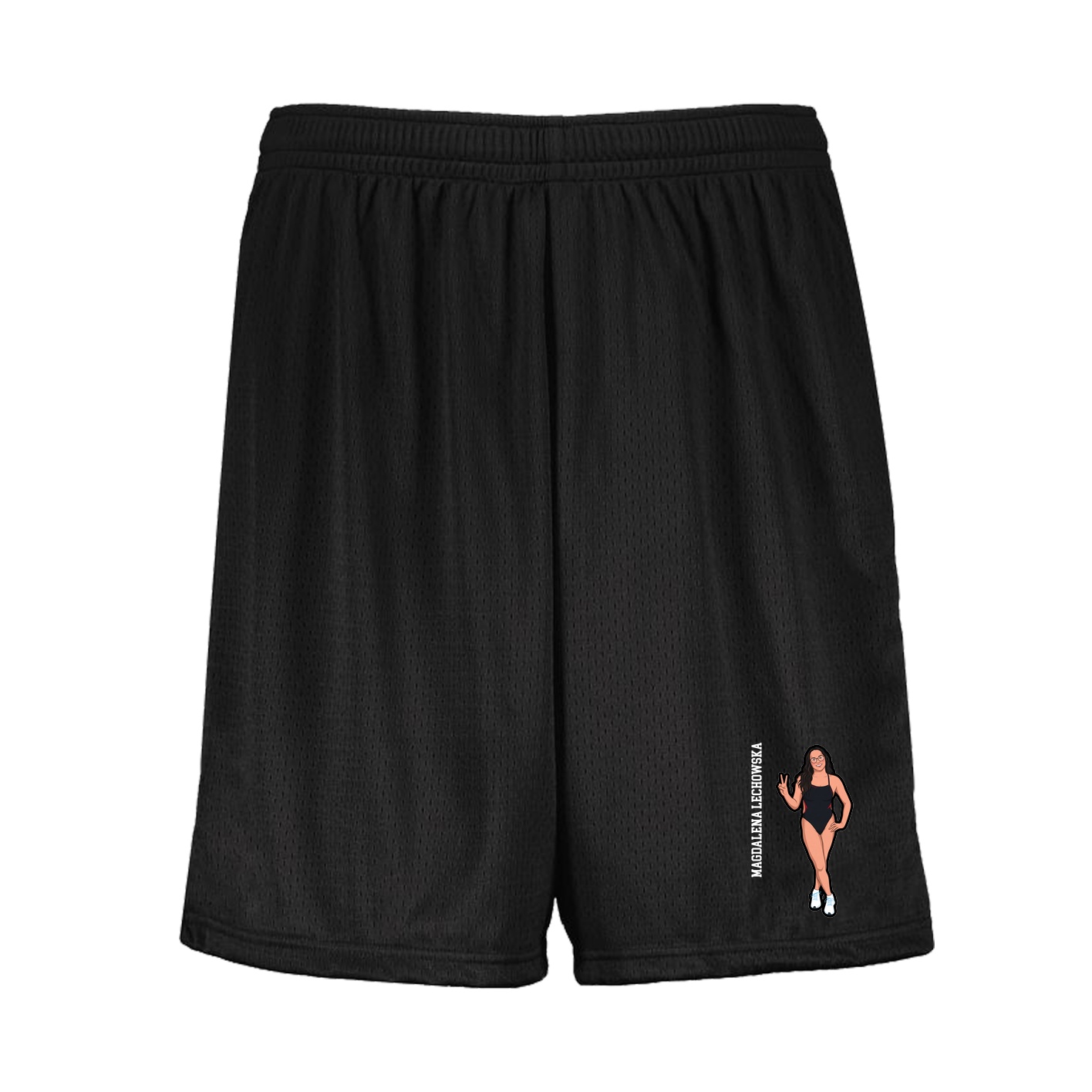 Shorts — Name Vertical in Black